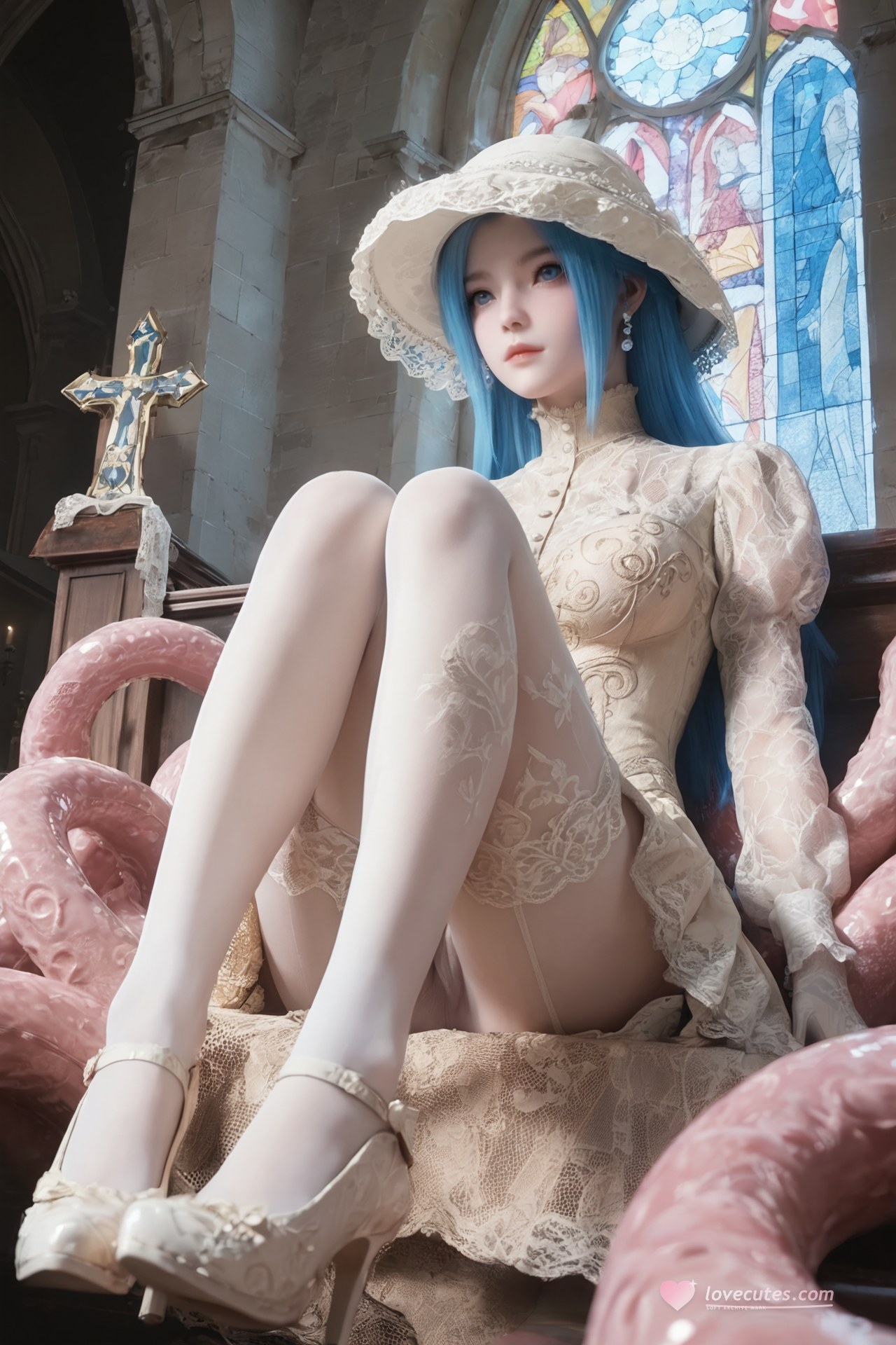 AI Porn - Soul Land Tang Wutong ผมชมพู ผมยาว แกลเลอรีตัวละคร แกลเลอรี AI 765P