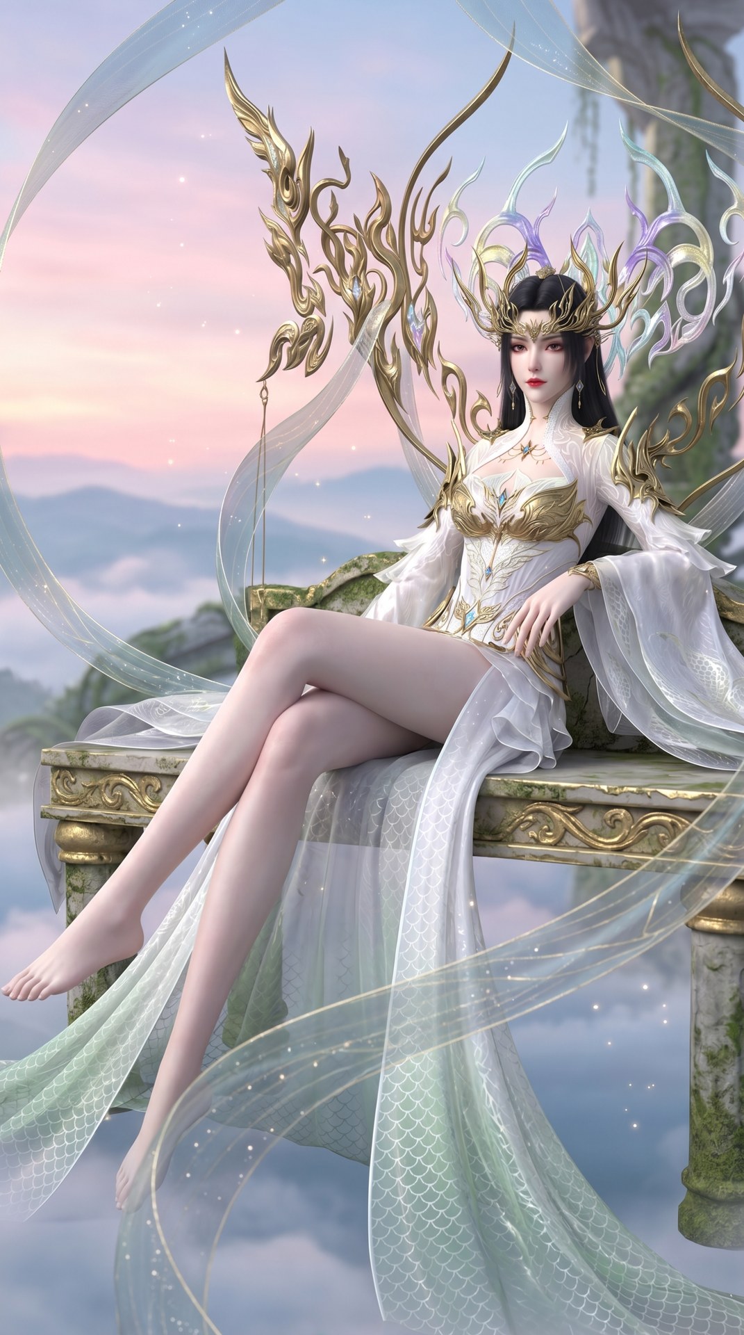 AI Porn - 斗破苍穹 美杜莎：古风角色寫真長髮AI成人向圖集 60P