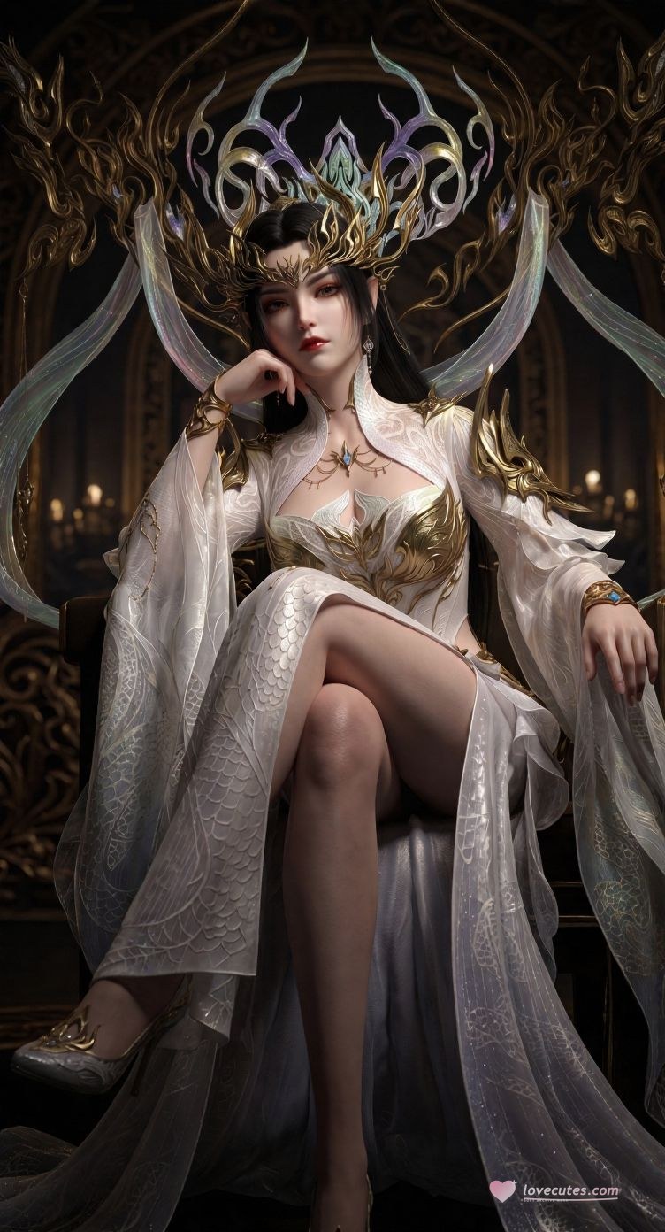 AI Porn - 斗破苍穹 美杜莎：古风角色寫真長髮AI成人向圖集 60P