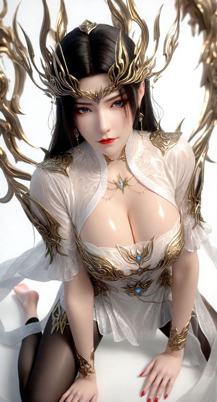 AI Porn - 斗破苍穹 美杜莎：古风角色寫真長髮AI成人向圖集 60P