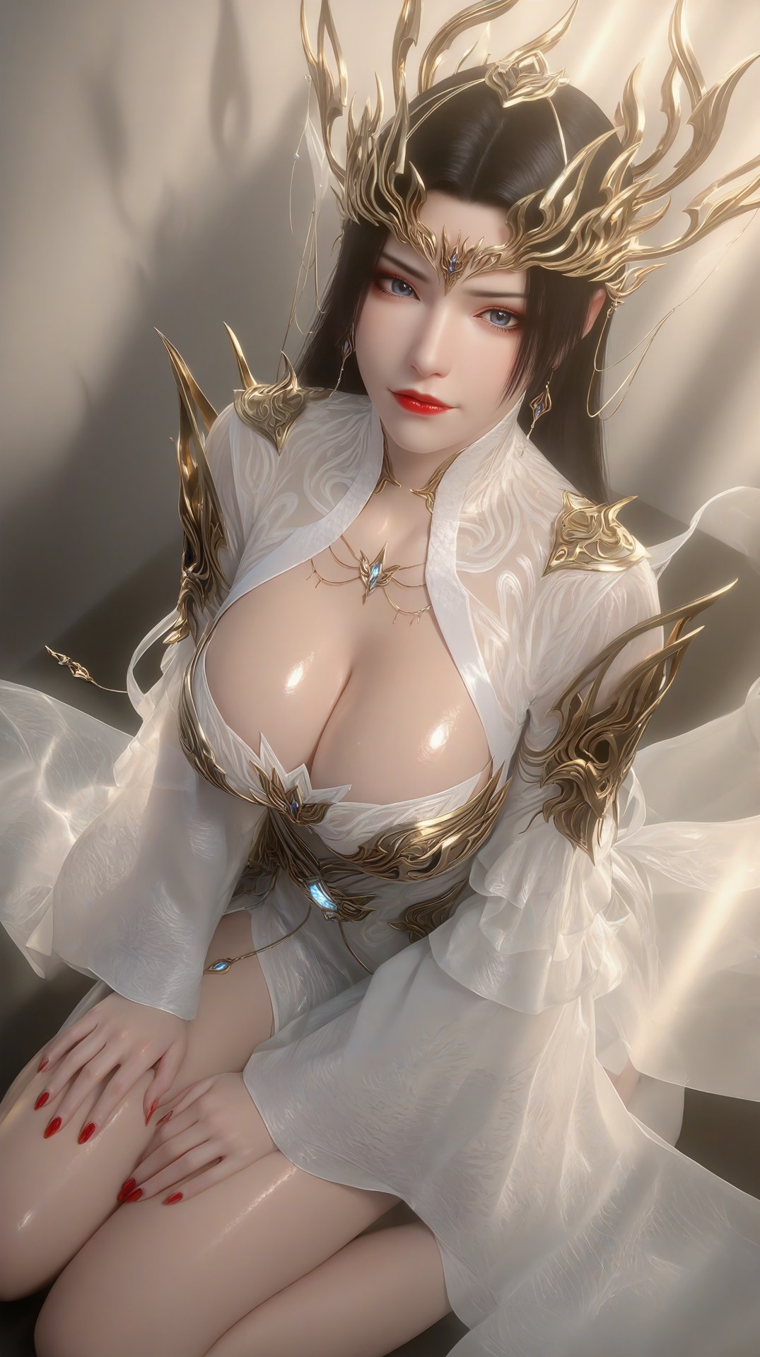 AI Porn - 斗破苍穹 美杜莎：古风角色寫真長髮AI成人向圖集 60P
