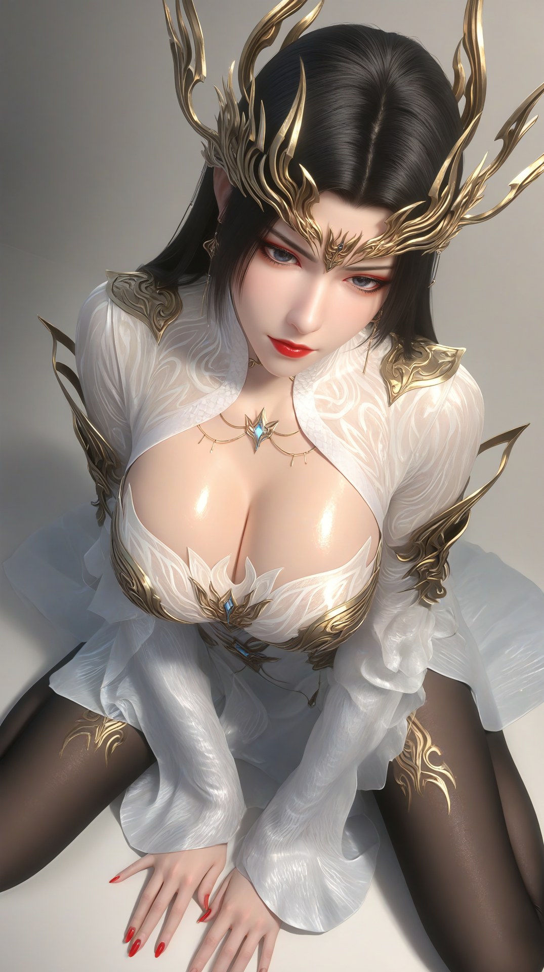 AI Porn - 斗破苍穹 美杜莎：古风角色寫真長髮AI成人向圖集 60P