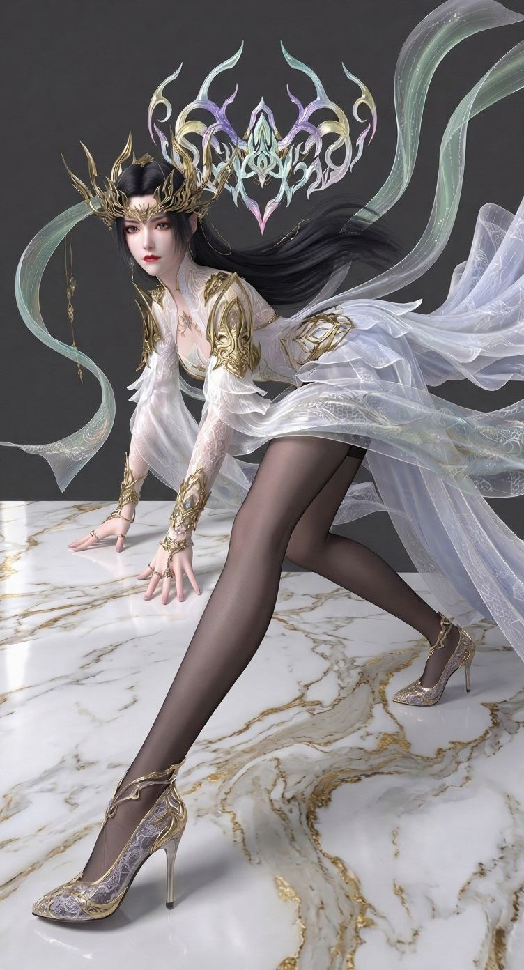 AI Porn - 斗破苍穹 美杜莎：古风角色寫真長髮AI成人向圖集 60P