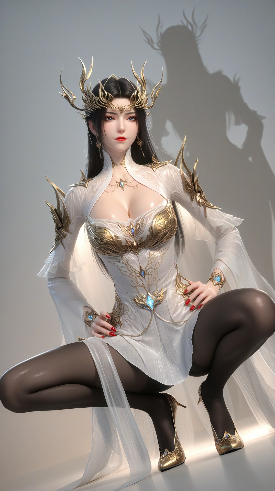 AI Porn - 斗破苍穹 美杜莎：古风角色寫真長髮AI成人向圖集 60P