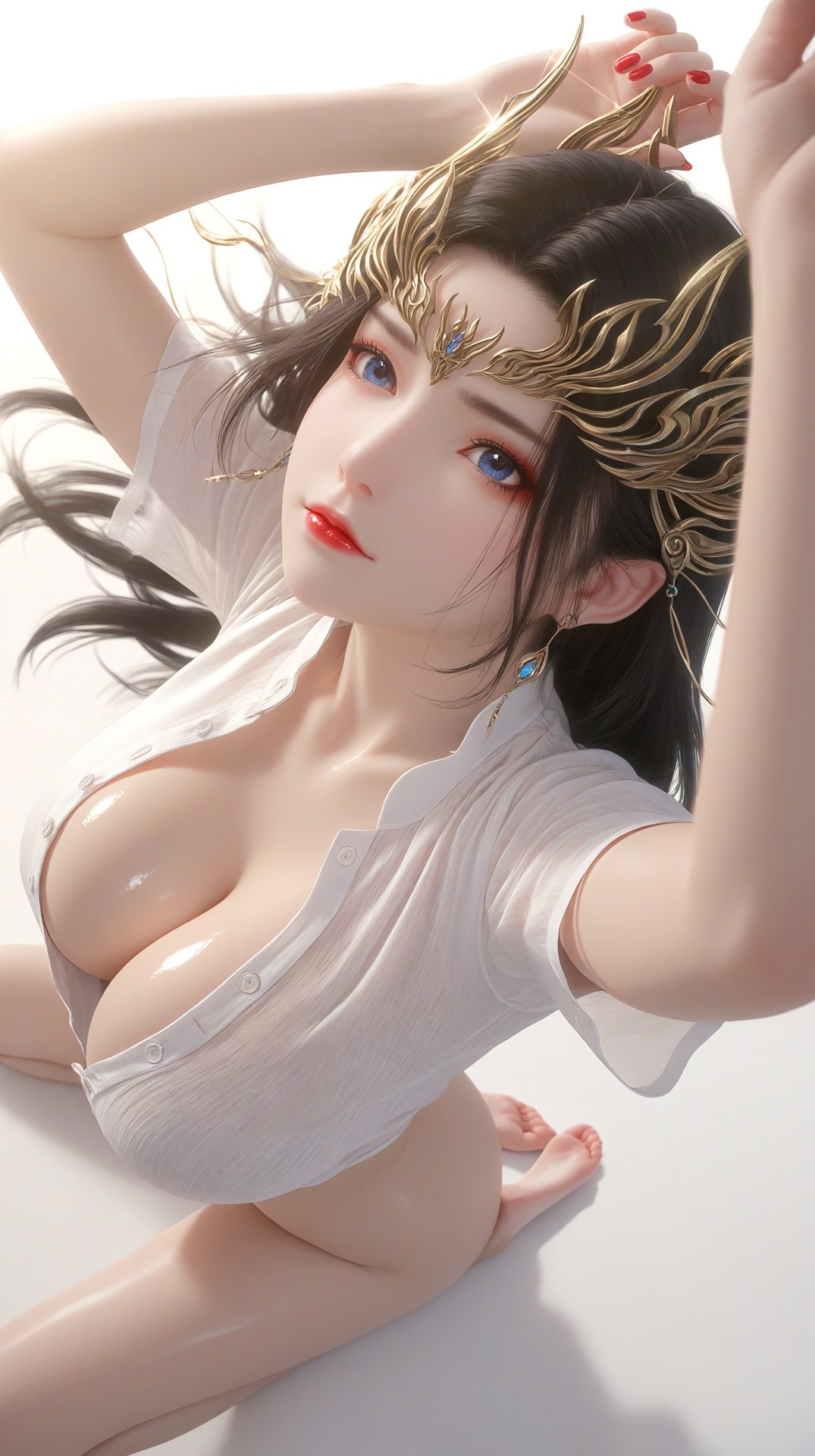 AI Porn - Đấu Phá Thương Khung Medusa cổ phong bộ ảnh nhân vật tóc dài bộ sưu tập AI 60P