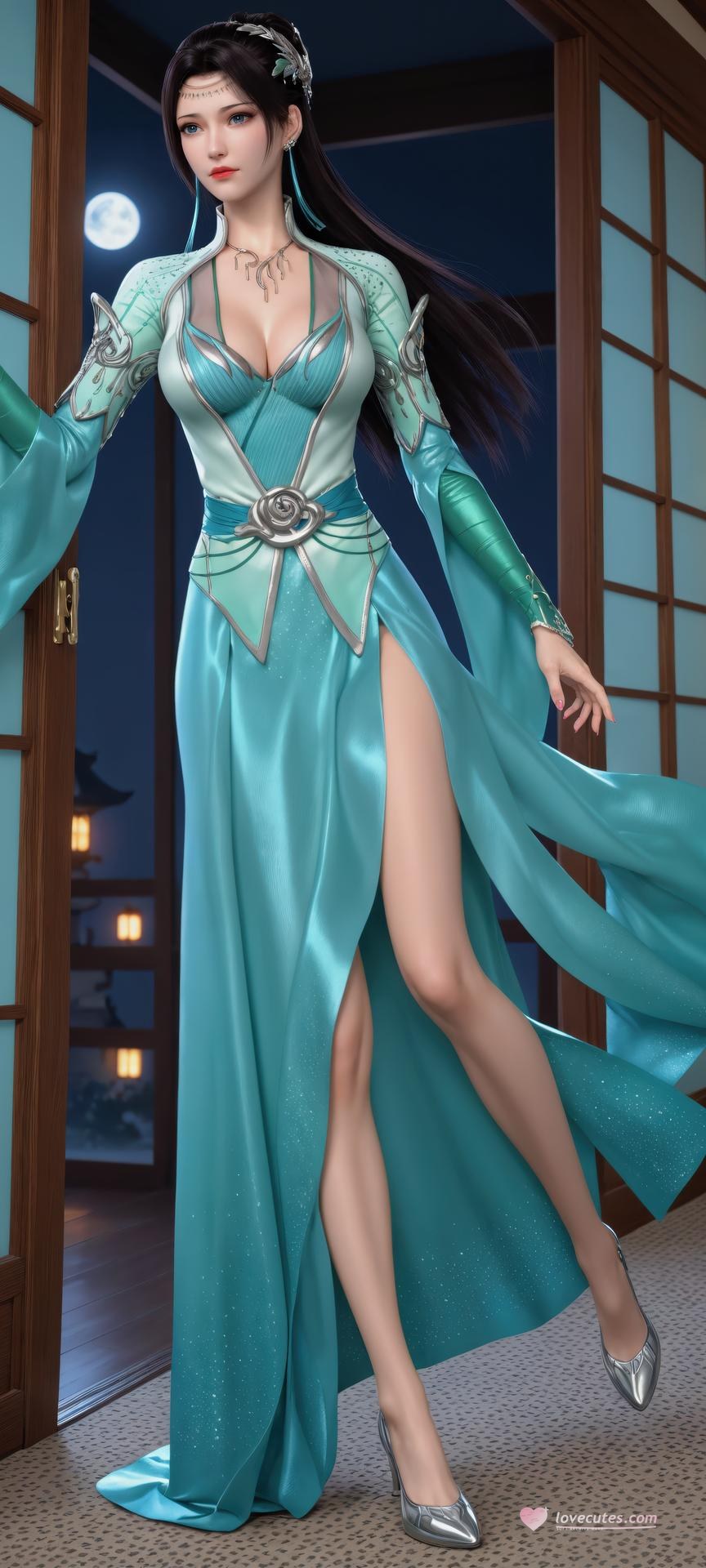 AI Porn - 斗破苍穹 云韵：古风長髮角色寫真AI成人向圖集 941P