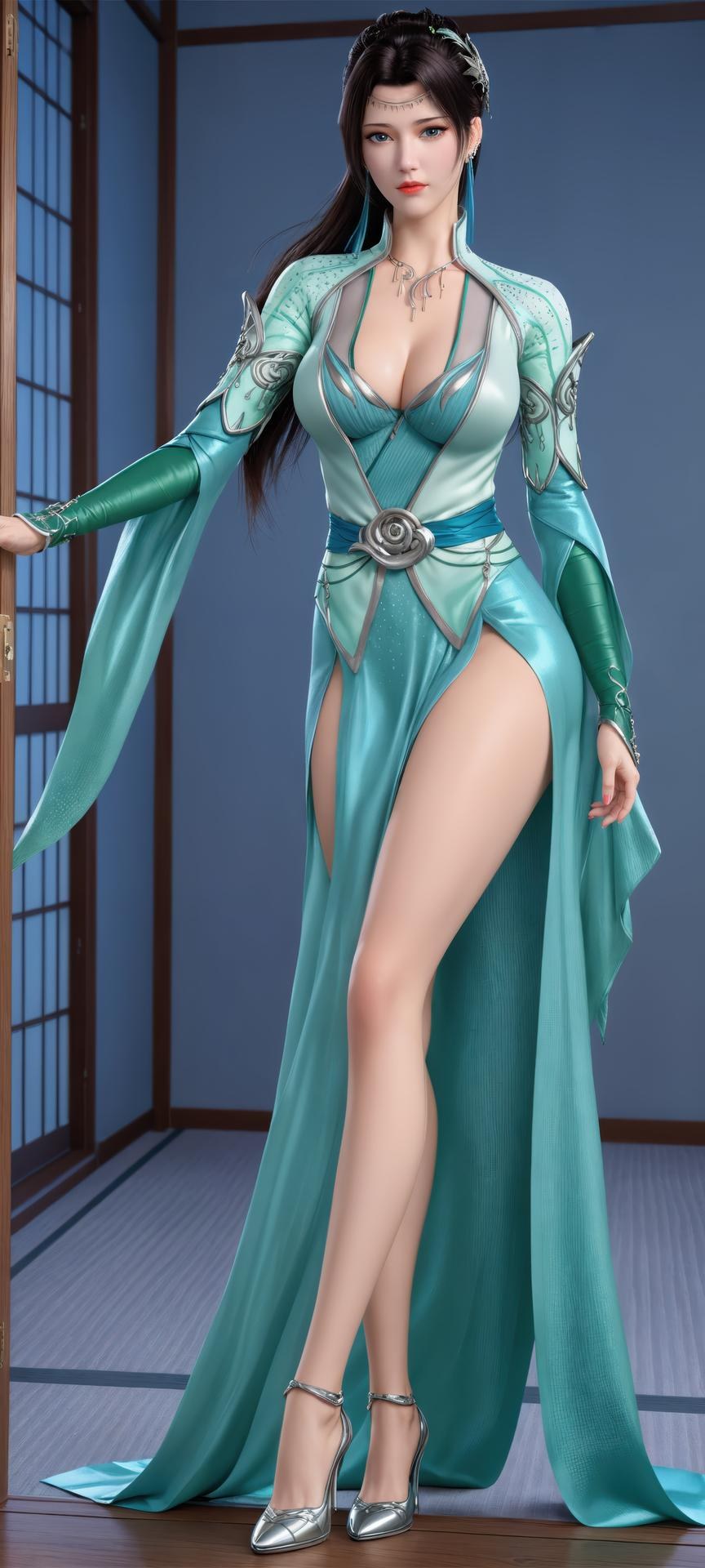 AI Porn - 斗破苍穹 云韵：古风長髮角色寫真AI成人向圖集 941P