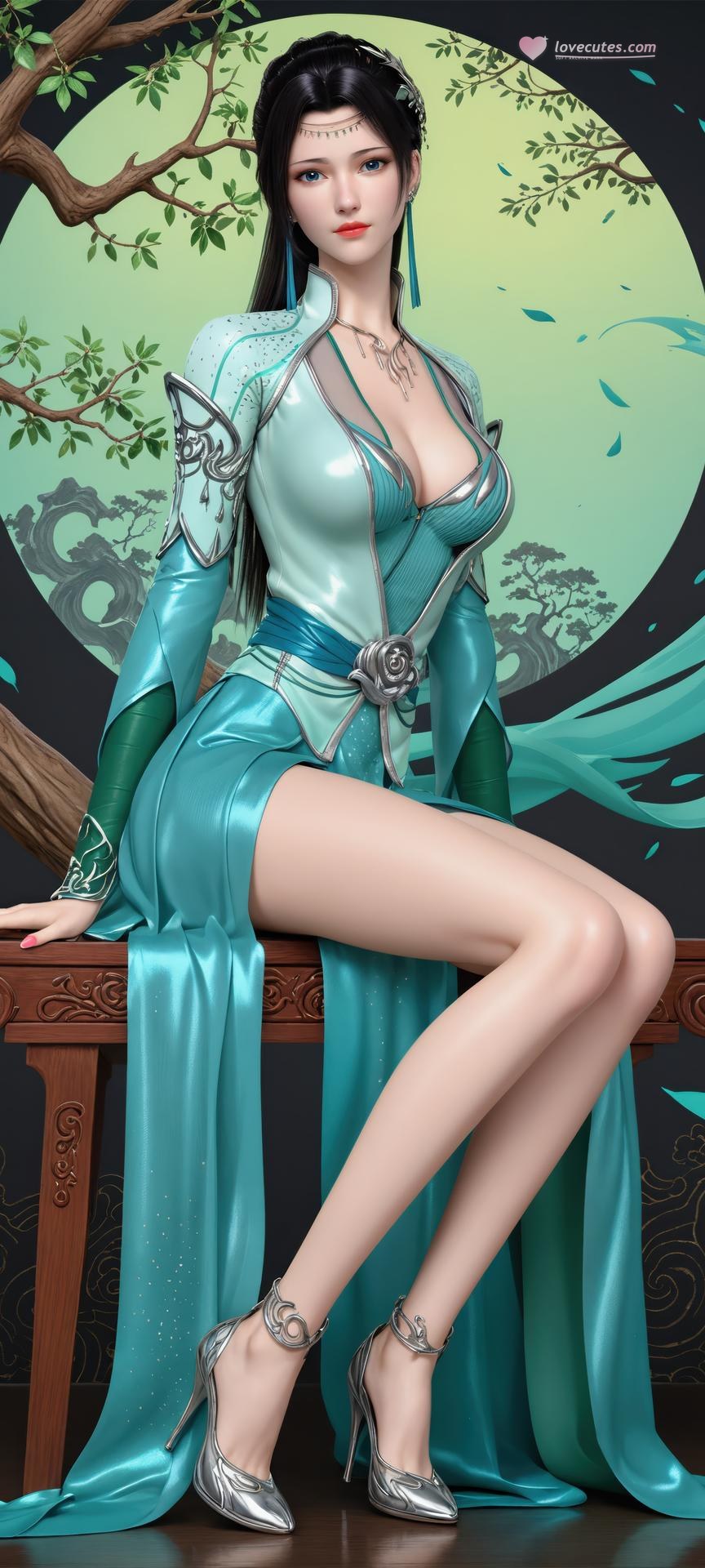 AI Porn - 斗破苍穹 云韵：古风長髮角色寫真AI成人向圖集 941P