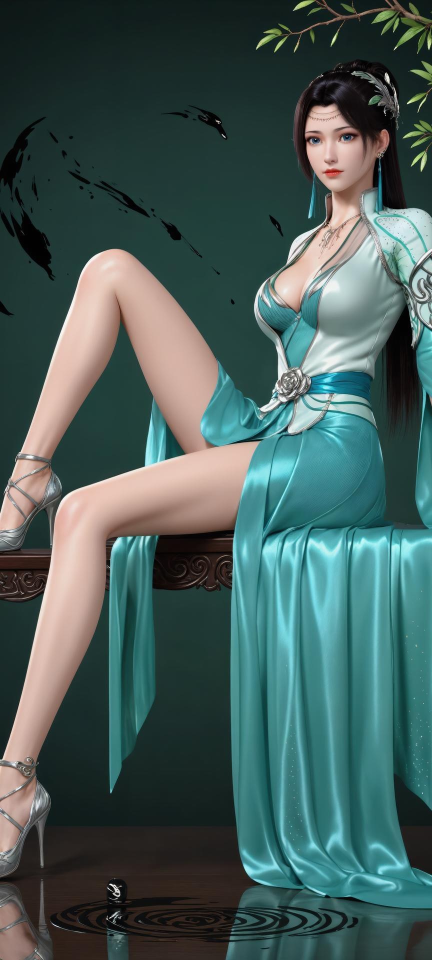 AI Porn - 斗破苍穹 云韵：古风長髮角色寫真AI成人向圖集 941P