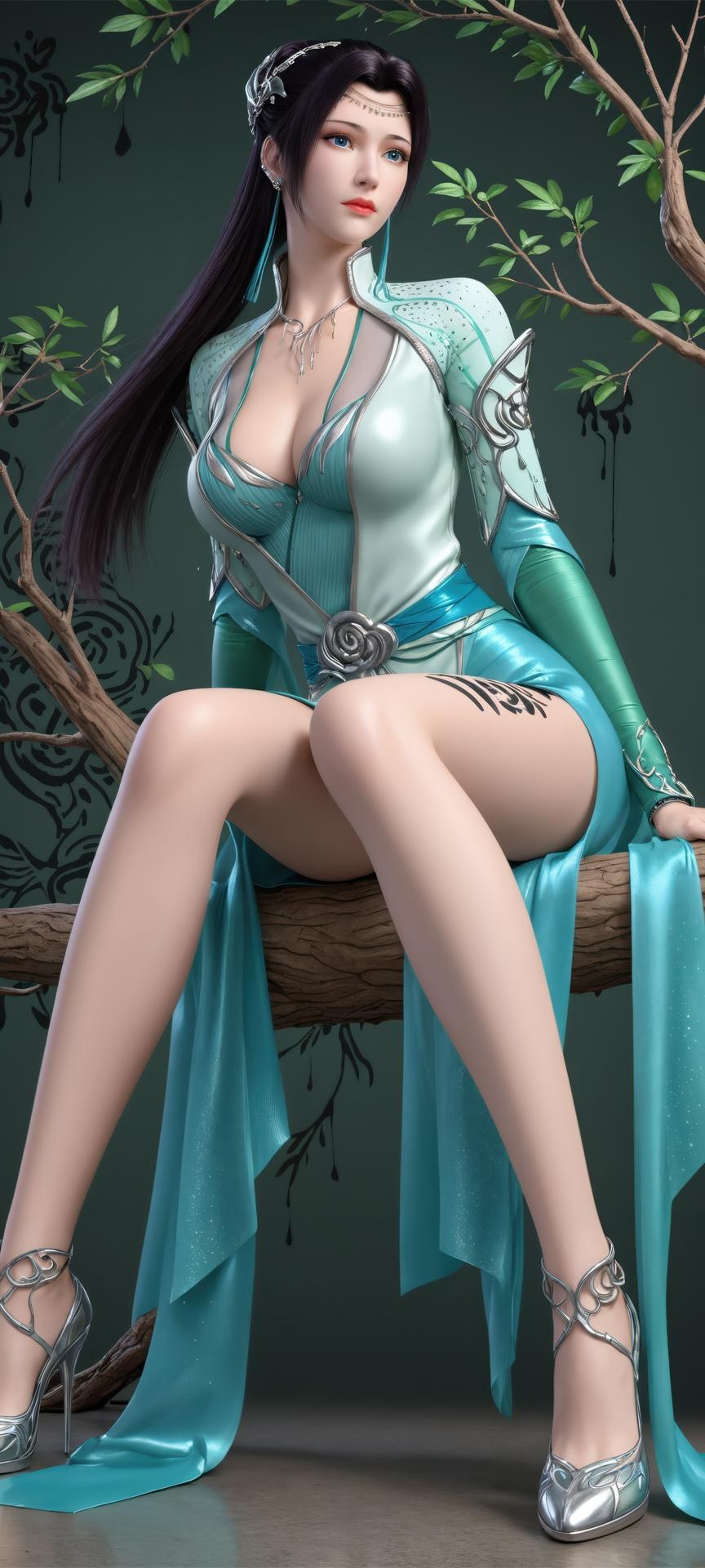 AI Porn - 斗破苍穹 云韵：古风長髮角色寫真AI成人向圖集 941P