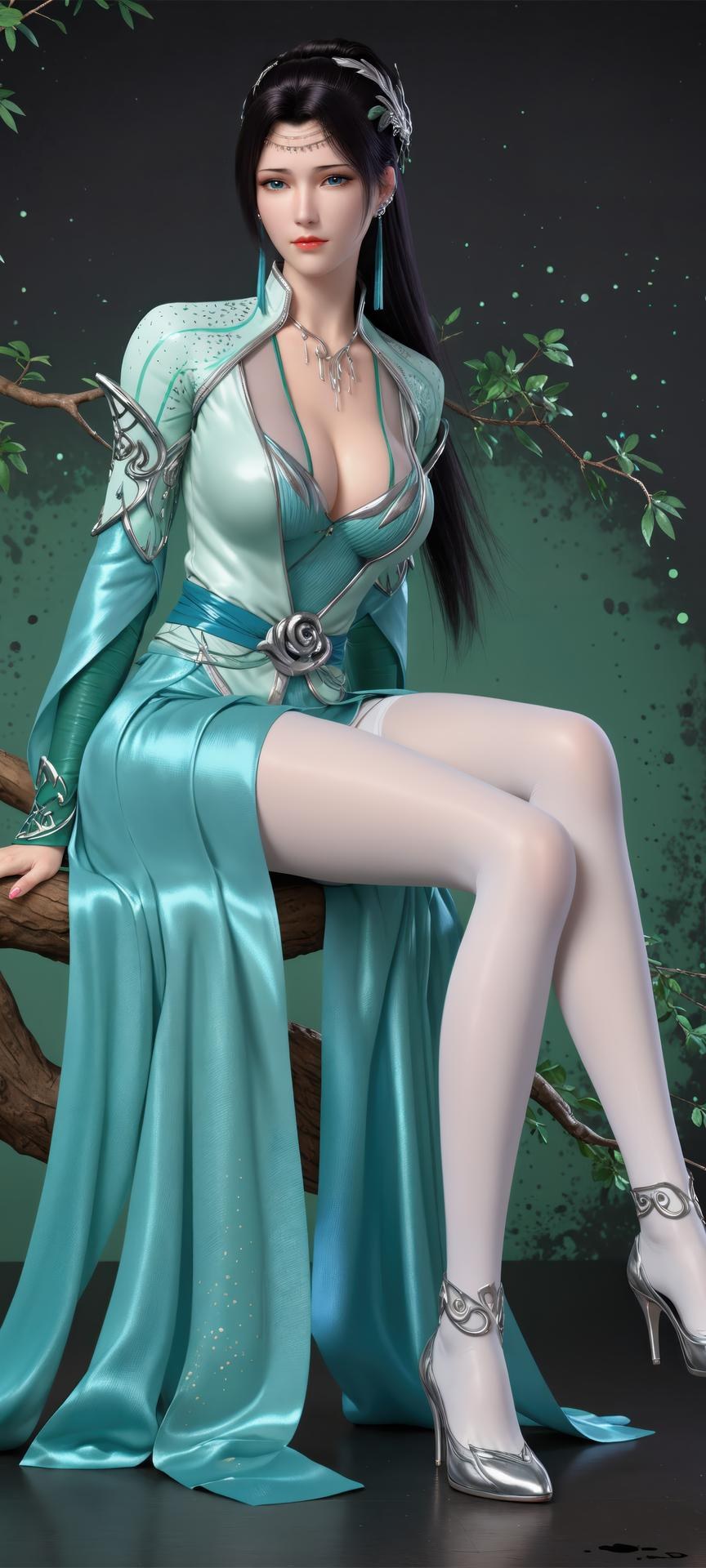 AI Porn - 斗破苍穹 云韵：古风長髮角色寫真AI成人向圖集 941P