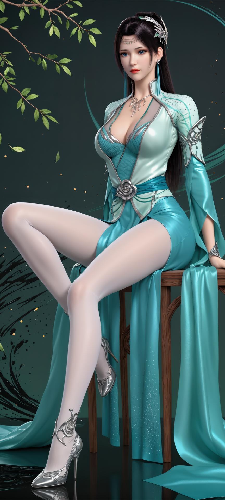 AI Porn - 斗破苍穹 云韵：古风長髮角色寫真AI成人向圖集 941P