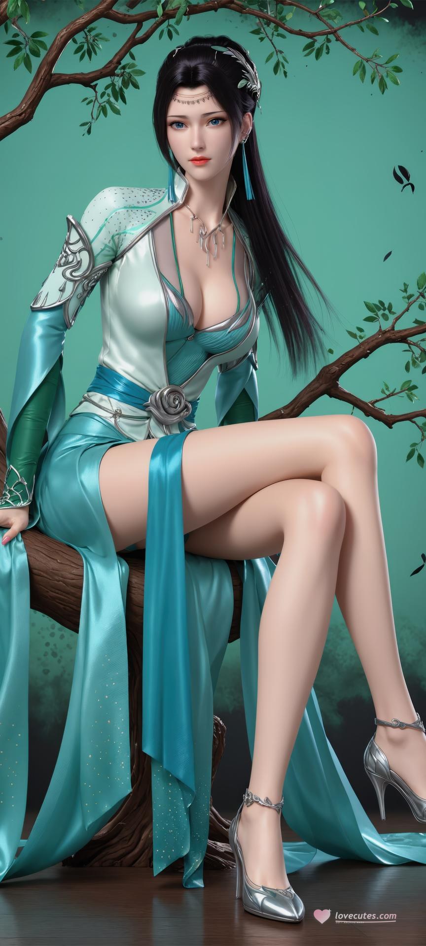 AI Porn - 斗破苍穹 云韵：古风長髮角色寫真AI成人向圖集 941P