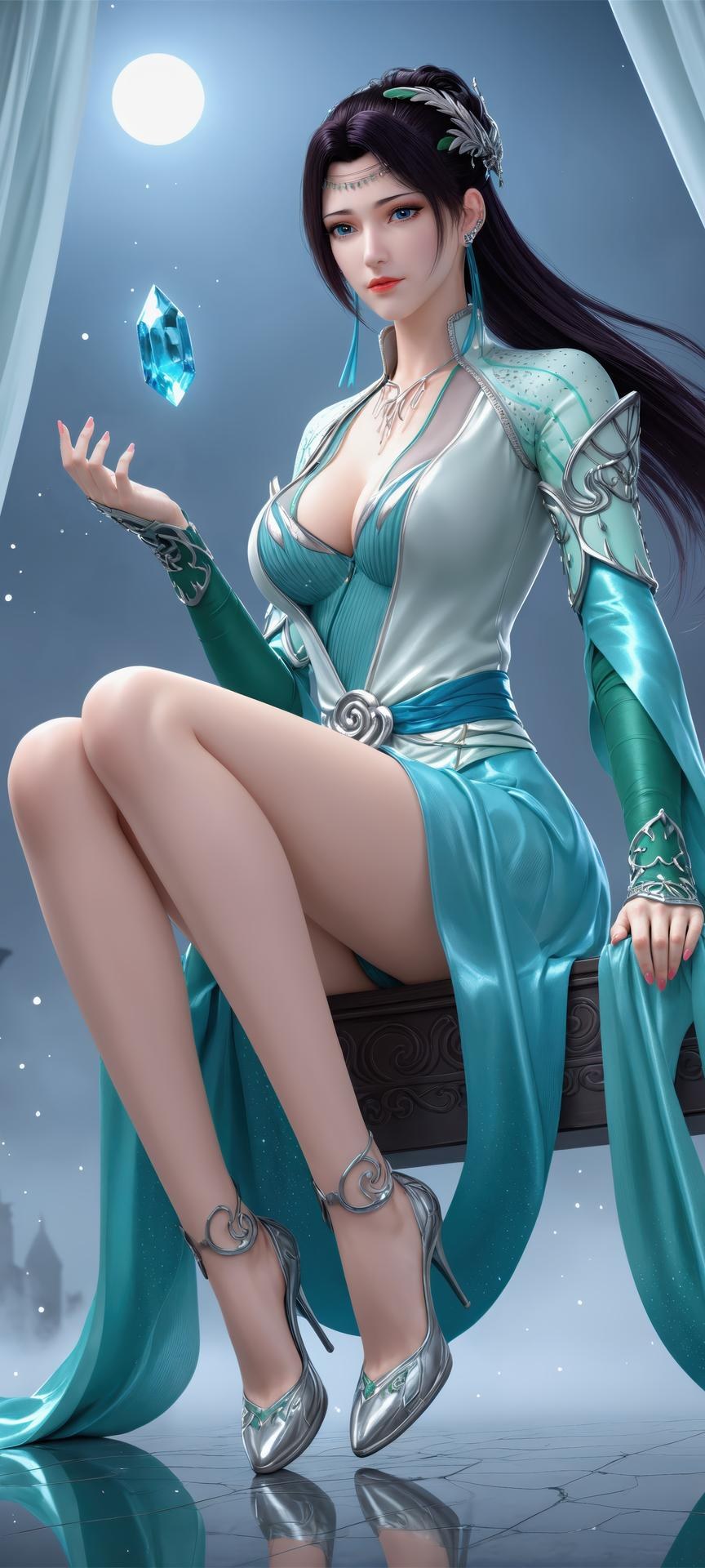 AI Porn - 斗破苍穹 云韵：古风長髮角色寫真AI成人向圖集 941P
