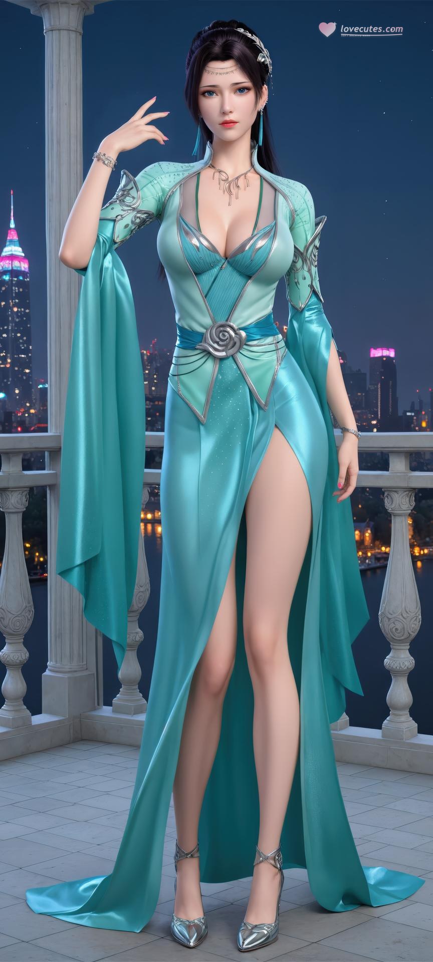 AI Porn - Đấu Phá Thương Khung Yun Yun cổ phong tóc dài bộ ảnh nhân vật bộ sưu tập AI 941P