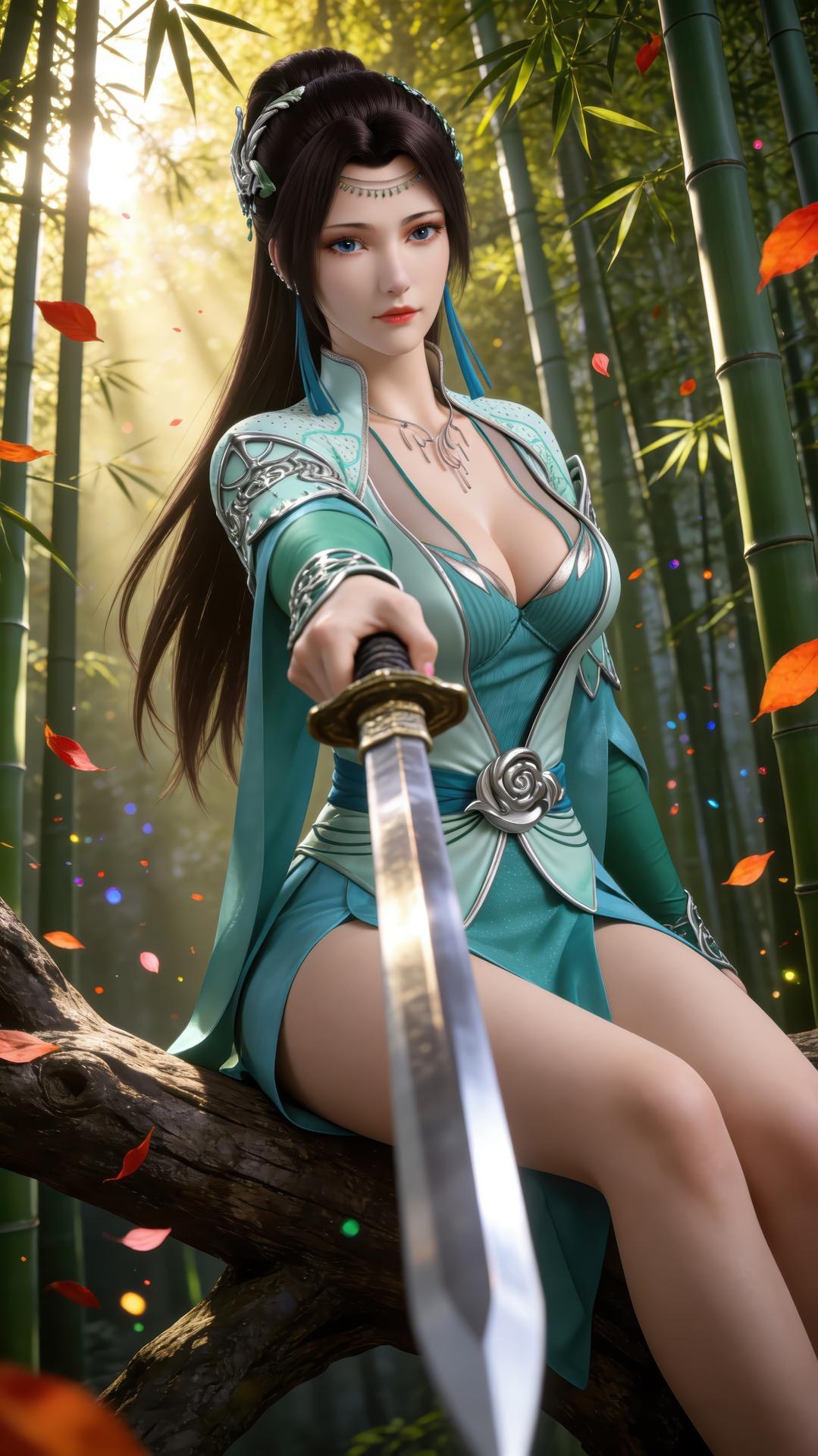 AI Porn - Đấu Phá Thương Khung Yun Yun cổ phong tóc dài bộ ảnh nhân vật bộ sưu tập AI 941P