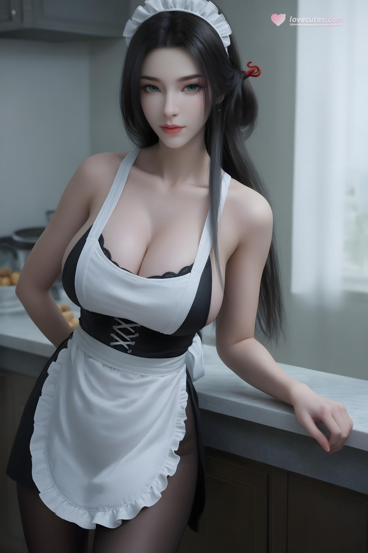 AI Porn - 尸魈：暗黑风角色寫真長髮AI成人向圖集 93P