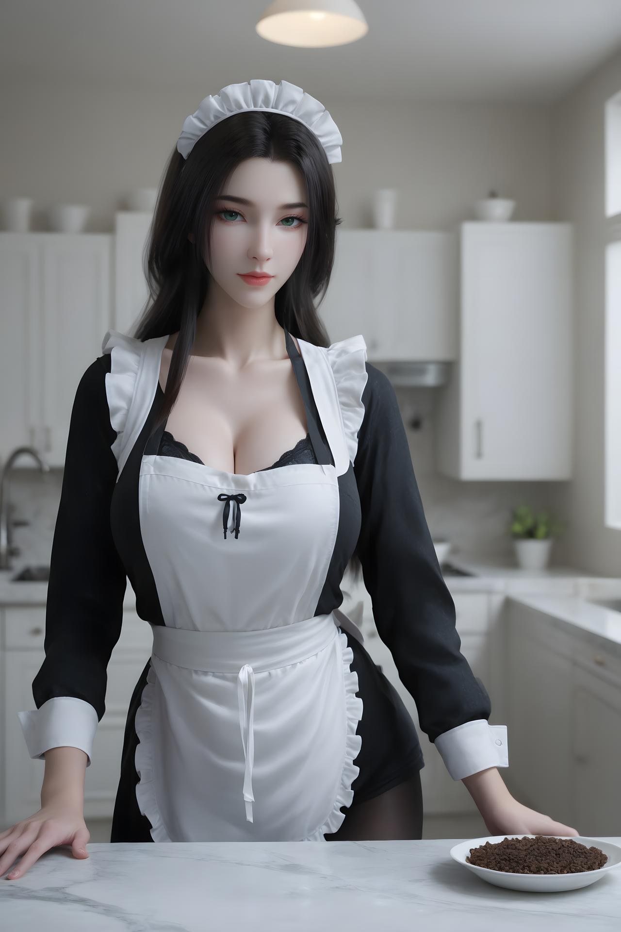 AI Porn - 尸魈：暗黑风角色寫真長髮AI成人向圖集 93P