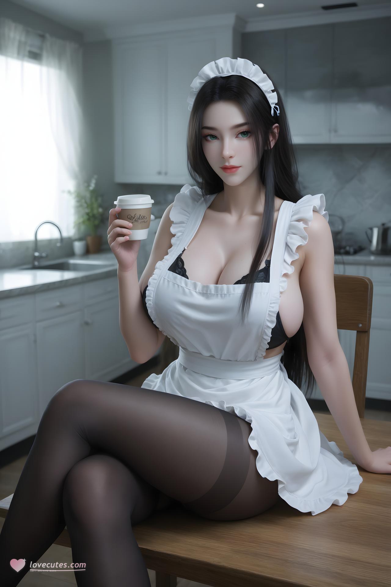 AI Porn - 尸魈：暗黑风角色寫真長髮AI成人向圖集 93P