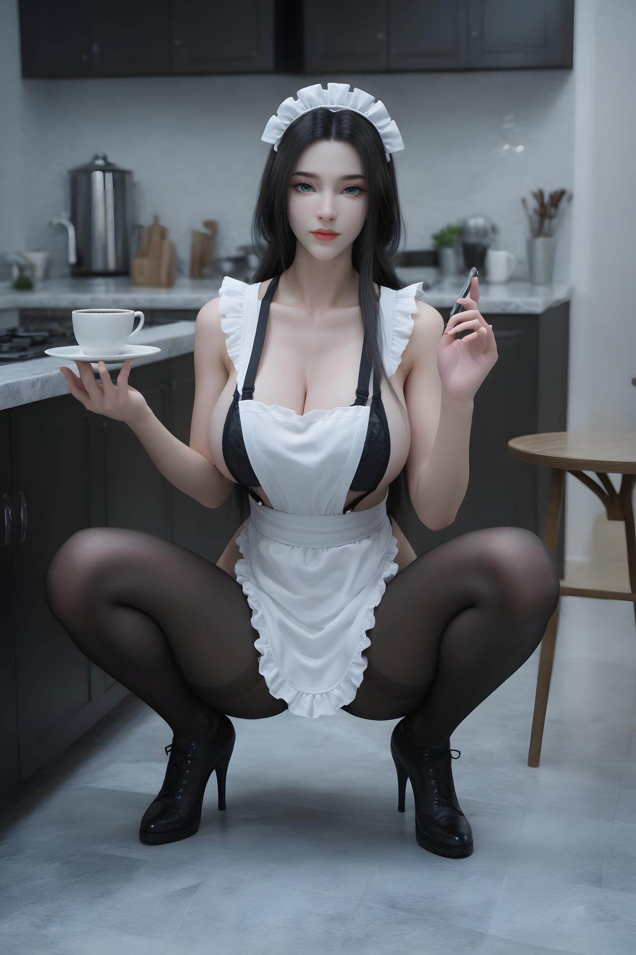AI Porn - 尸魈：暗黑风角色寫真長髮AI成人向圖集 93P