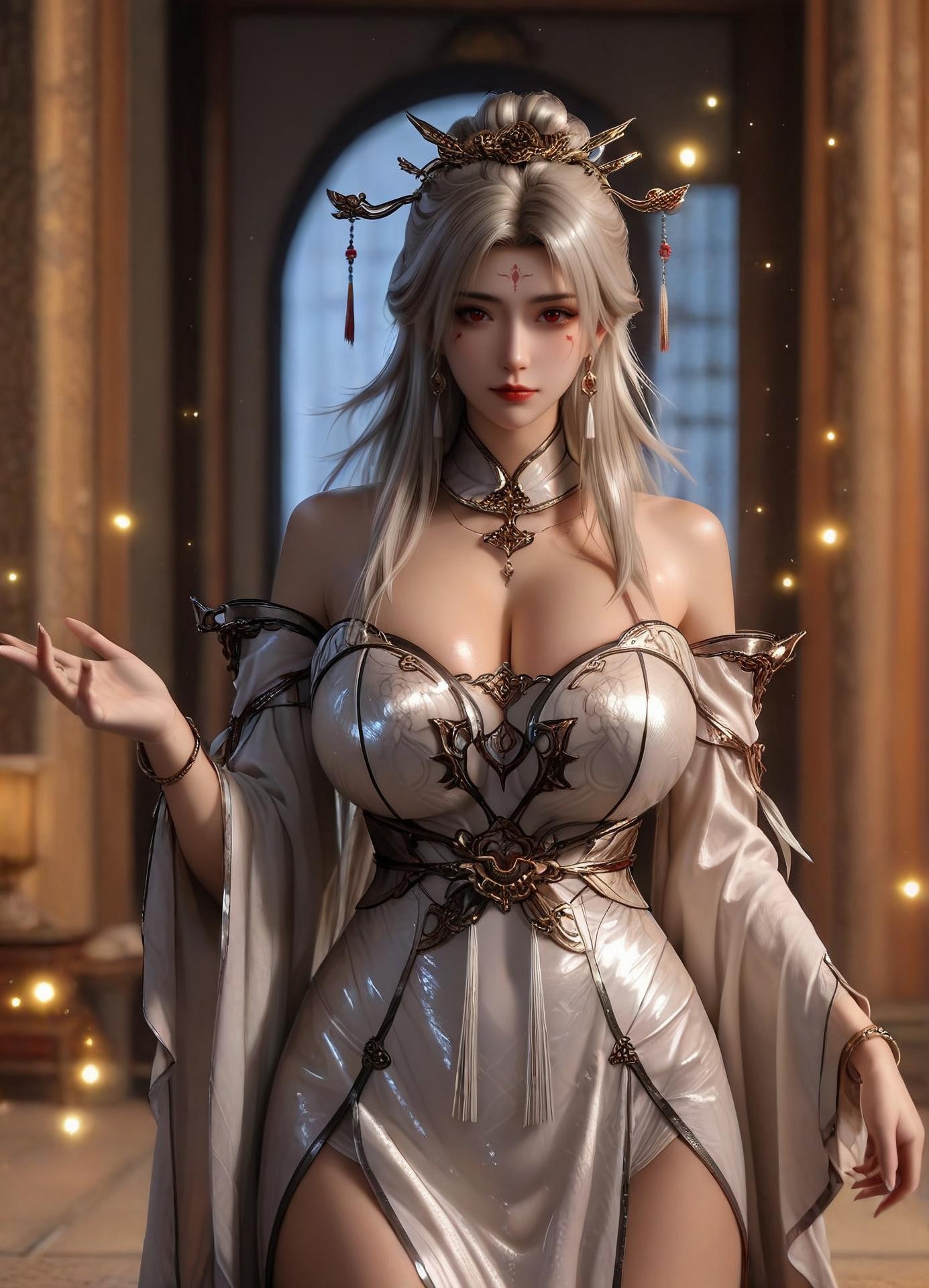 AI Porn - Renegade Immortal Yao Xixue fantasy hanfu character gallery long hair AI Adult Gallery 110P