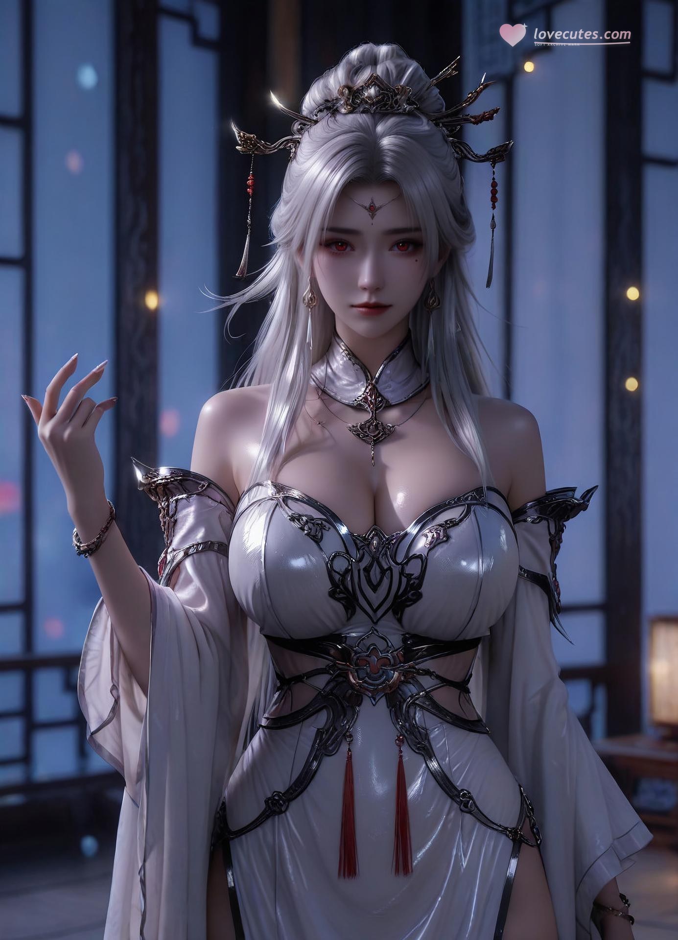 AI Porn - Renegade Immortal Yao Xixue fantasy hanfu character gallery long hair AI Adult Gallery 110P