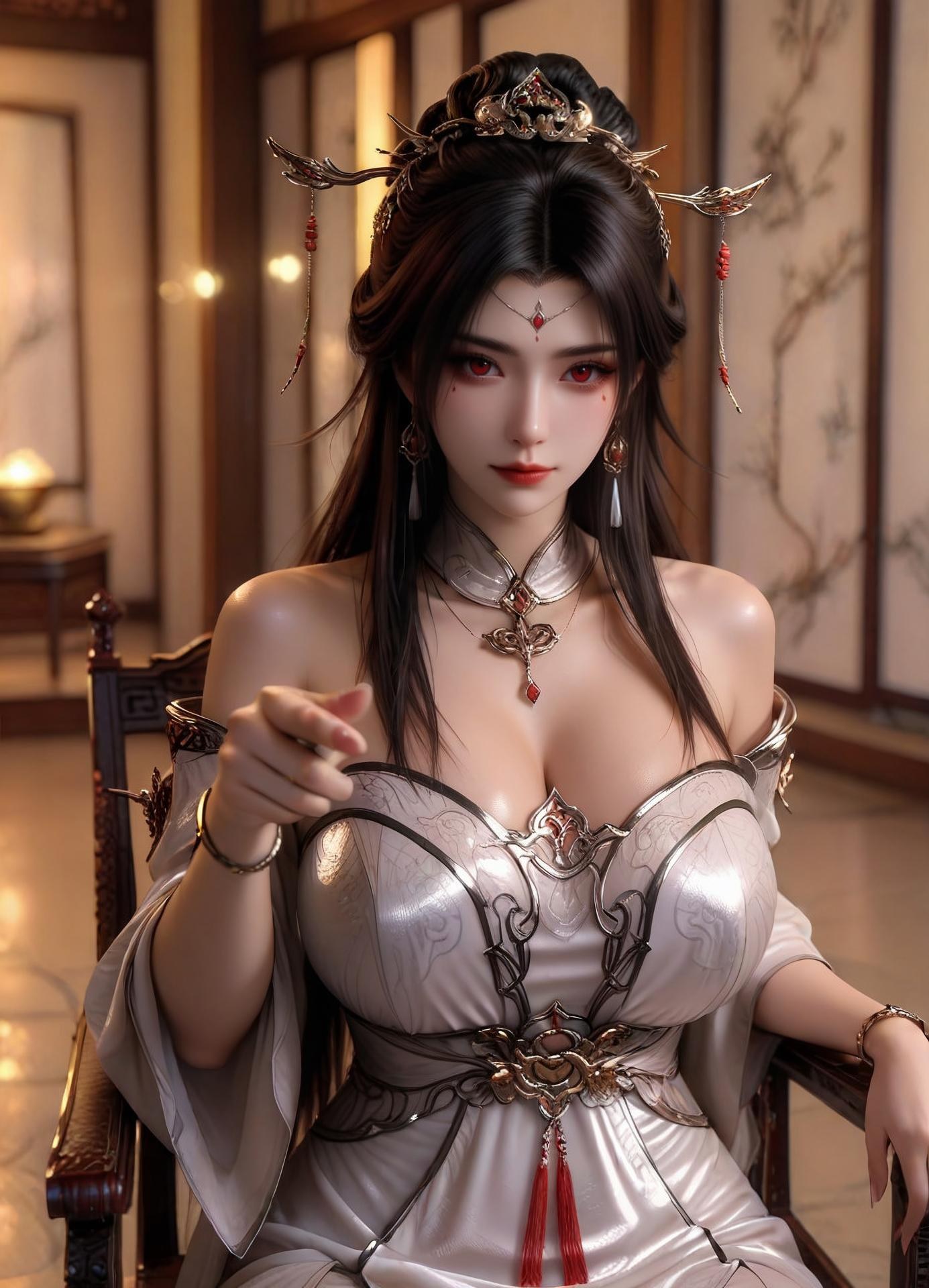 AI Porn - Renegade Immortal Yao Xixue fantasy hanfu character gallery long hair AI Adult Gallery 110P