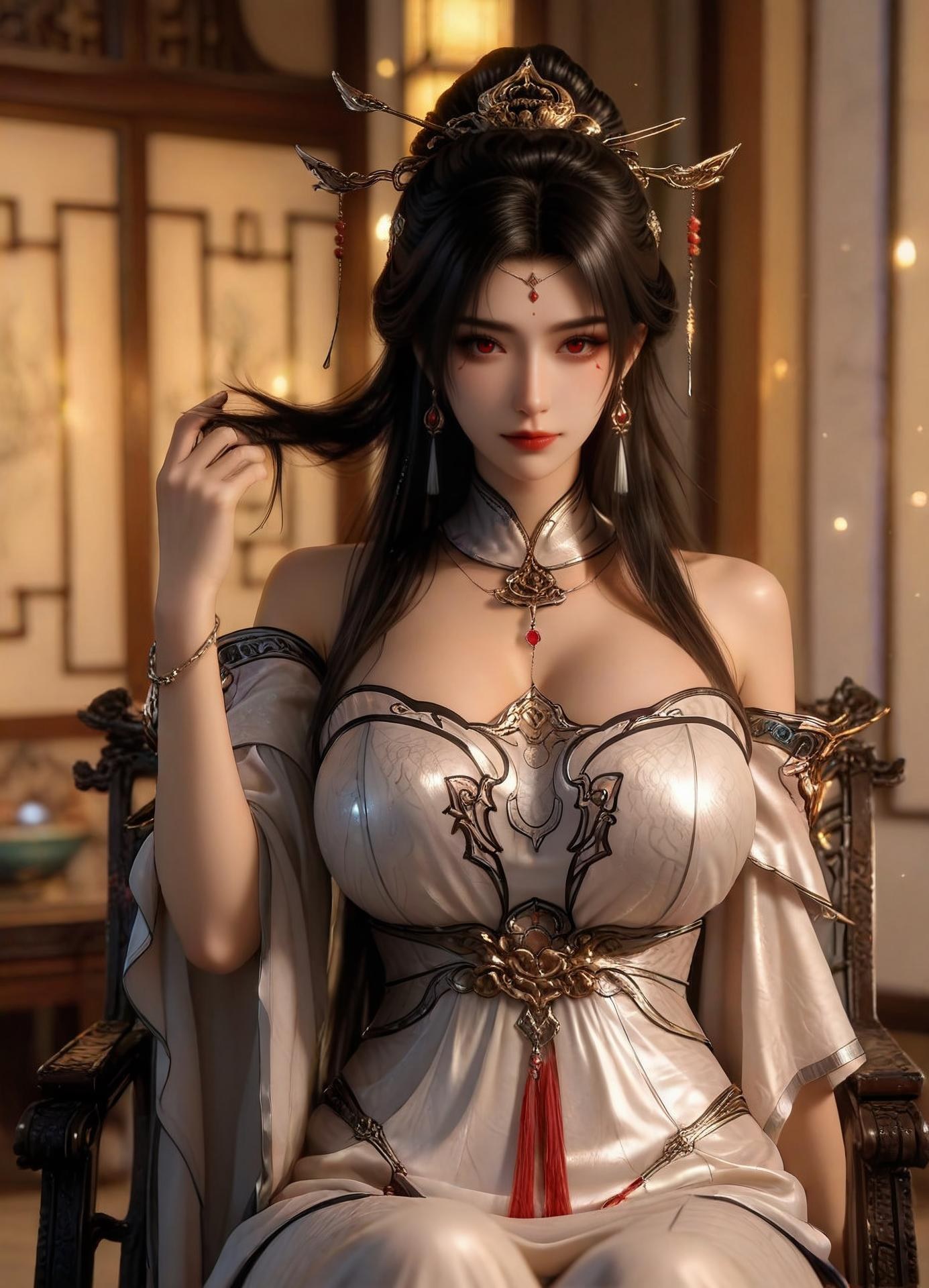 AI Porn - Renegade Immortal Yao Xixue fantasy hanfu character gallery long hair AI Adult Gallery 110P