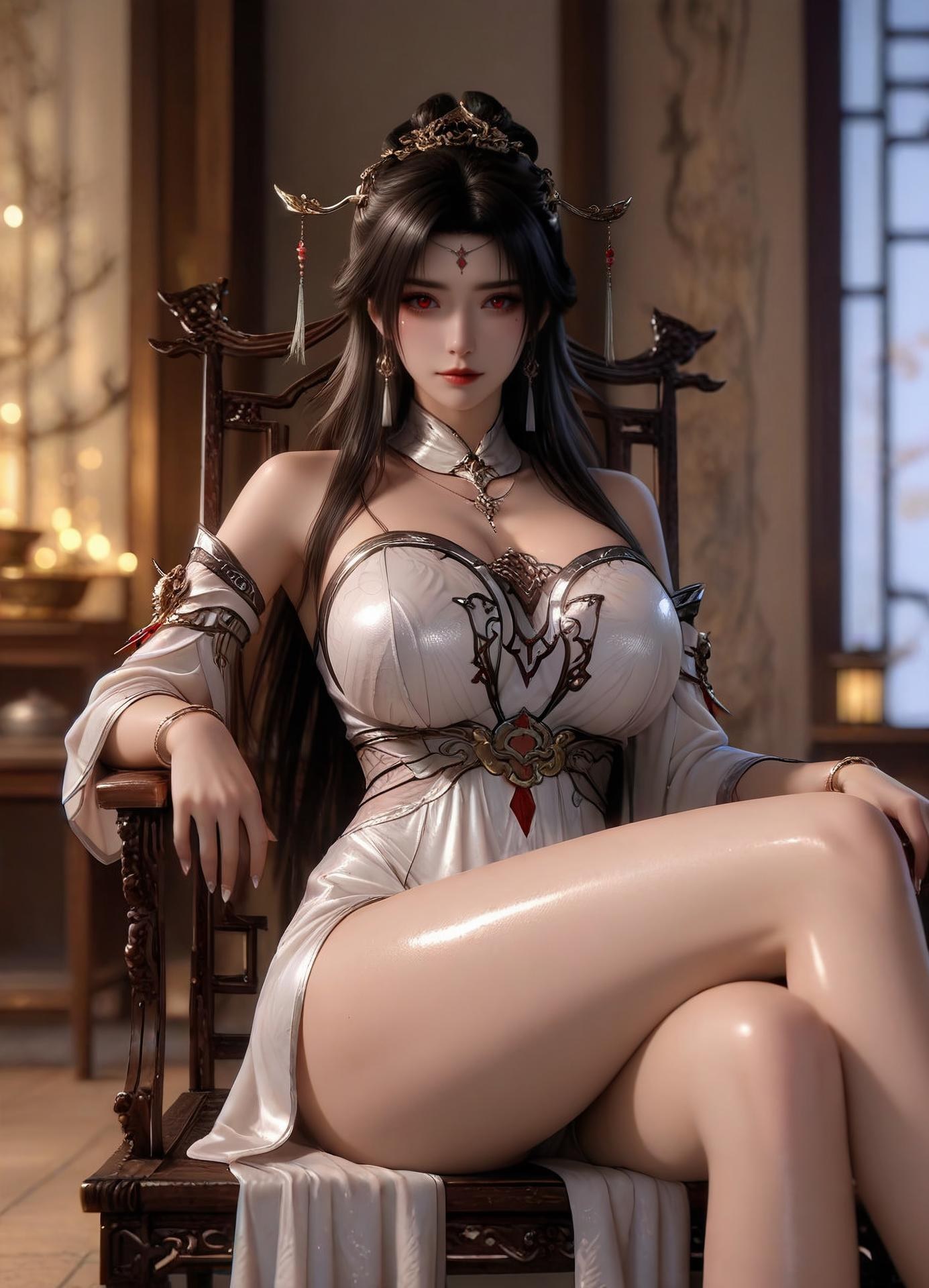 AI Porn - Renegade Immortal Yao Xixue fantasy hanfu character gallery long hair AI Adult Gallery 110P