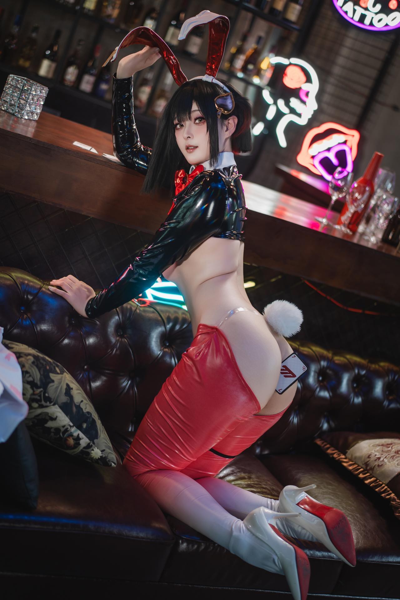 [cosplay] Natsuko夏夏子 - NIKKE 露姬·逆兔女郎：NIKKE 露姬·逆兔女郎角色還原兔女郎美腿 63P