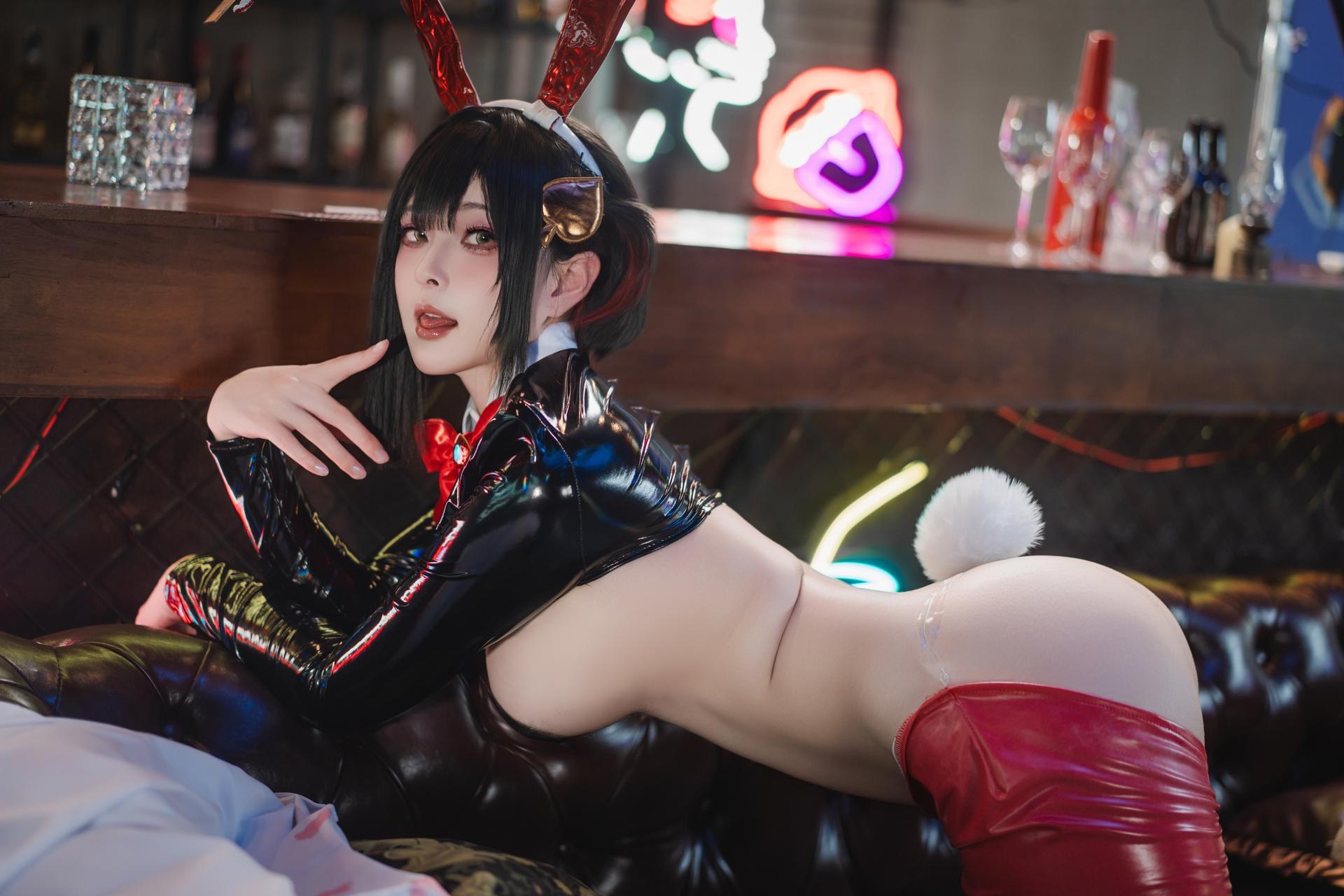 [cosplay] Natsuko夏夏子 - NIKKE 露姬·逆兔女郎：NIKKE 露姬·逆兔女郎角色還原兔女郎美腿 63P