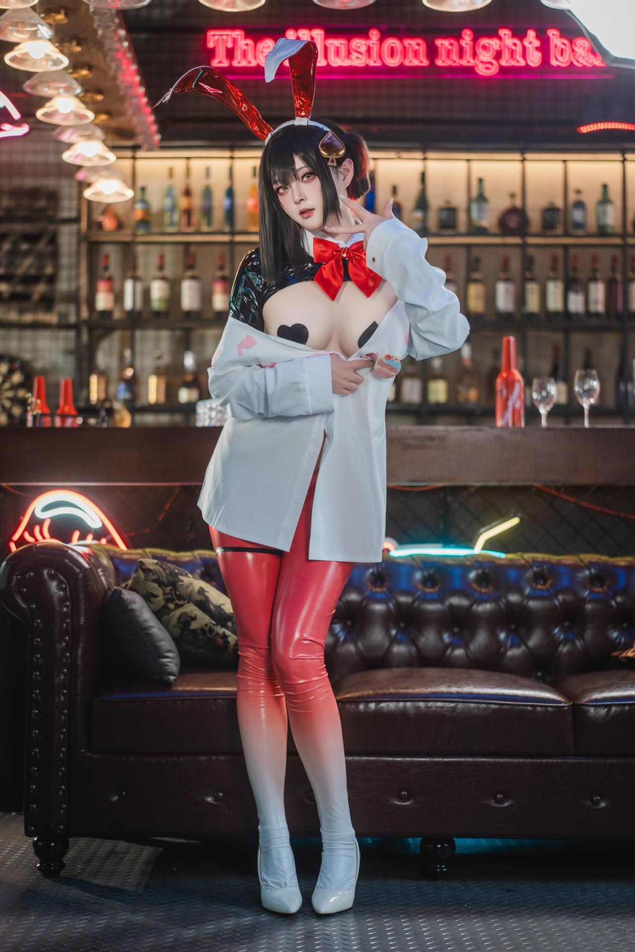 [cosplay] Natsuko夏夏子 - NIKKE 露姬·逆兔女郎：NIKKE 露姬·逆兔女郎角色還原兔女郎美腿 63P