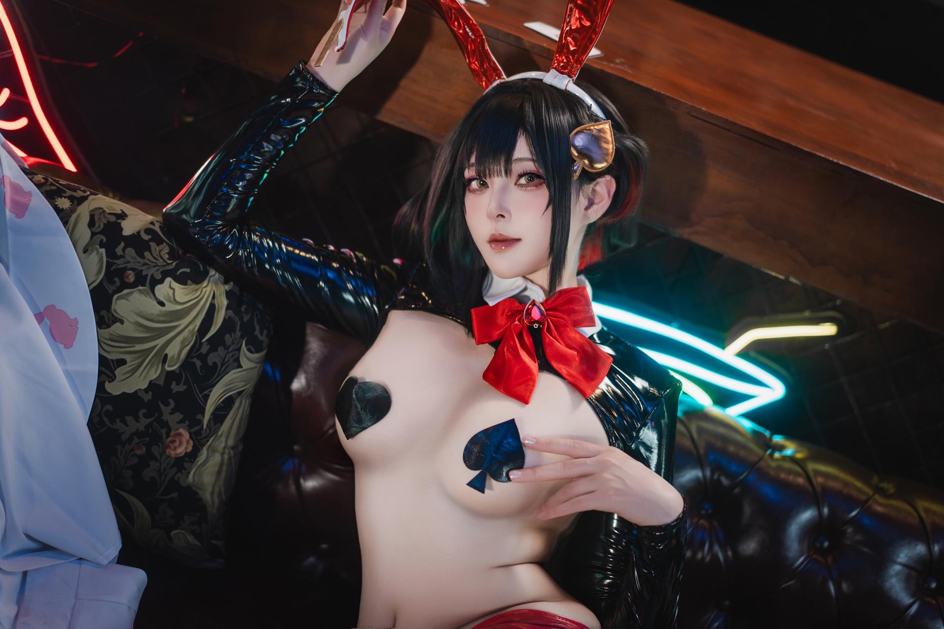 [cosplay] Natsuko夏夏子 - NIKKE 露姬·逆兔女郎：NIKKE 露姬·逆兔女郎角色還原兔女郎美腿 63P
