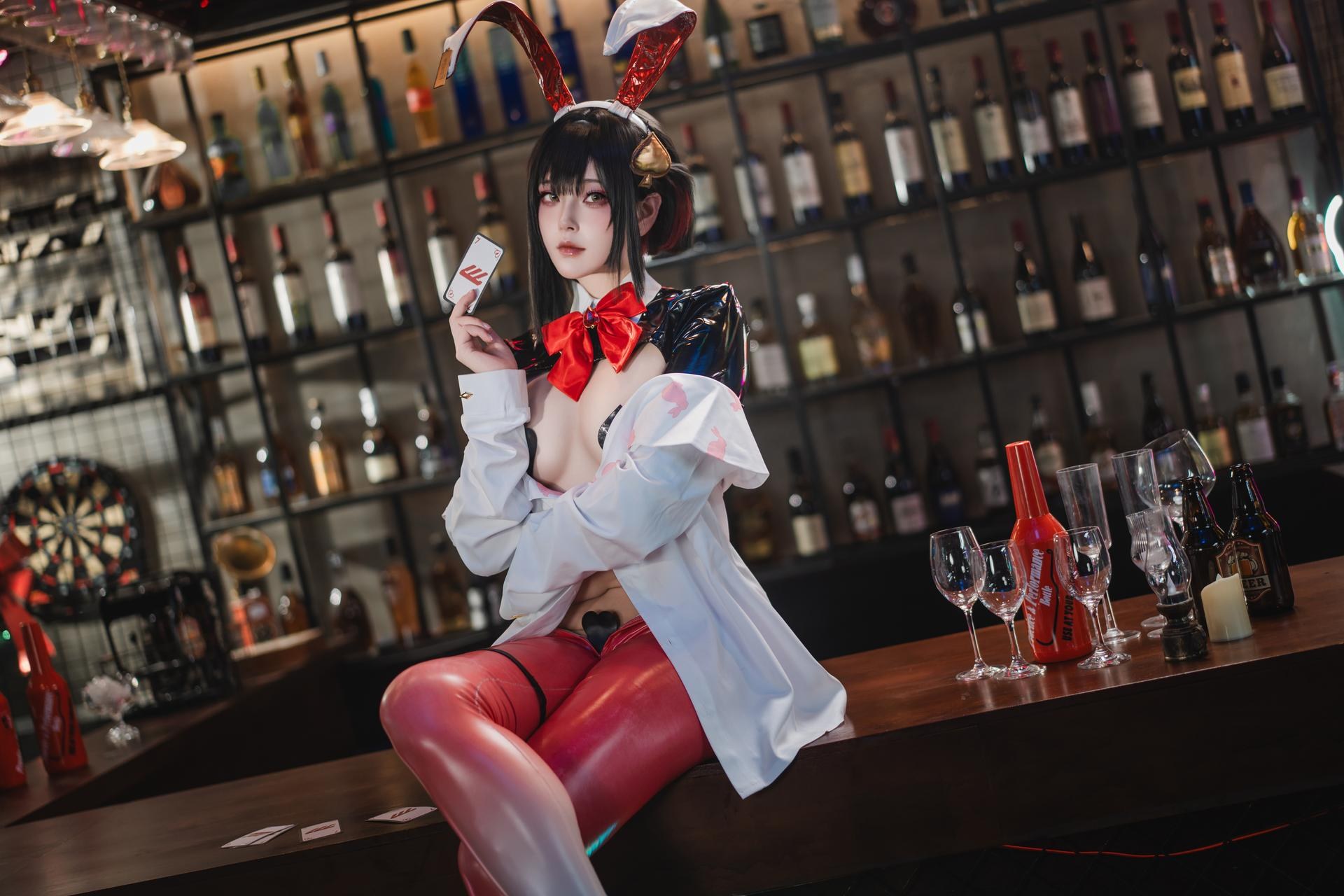 [cosplay] Natsuko夏夏子 - NIKKE 露姬·逆兔女郎：NIKKE 露姬·逆兔女郎角色還原兔女郎美腿 63P