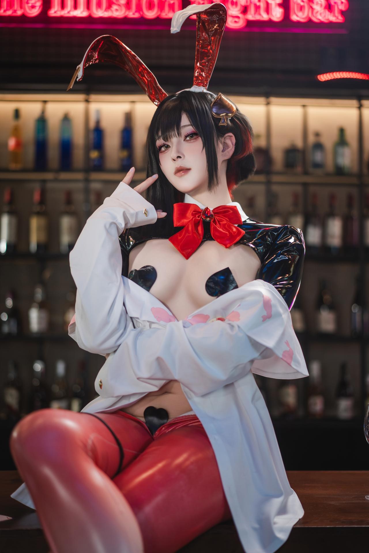 [cosplay] Natsuko夏夏子 - NIKKE 露姬·逆兔女郎：NIKKE 露姬·逆兔女郎角色還原兔女郎美腿 63P