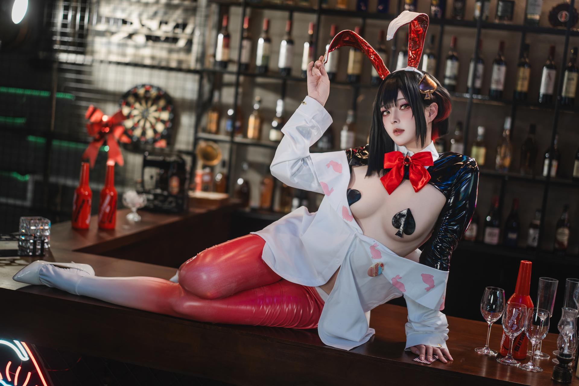 [cosplay] Natsuko夏夏子 - NIKKE 露姬·逆兔女郎：NIKKE 露姬·逆兔女郎角色還原兔女郎美腿 63P