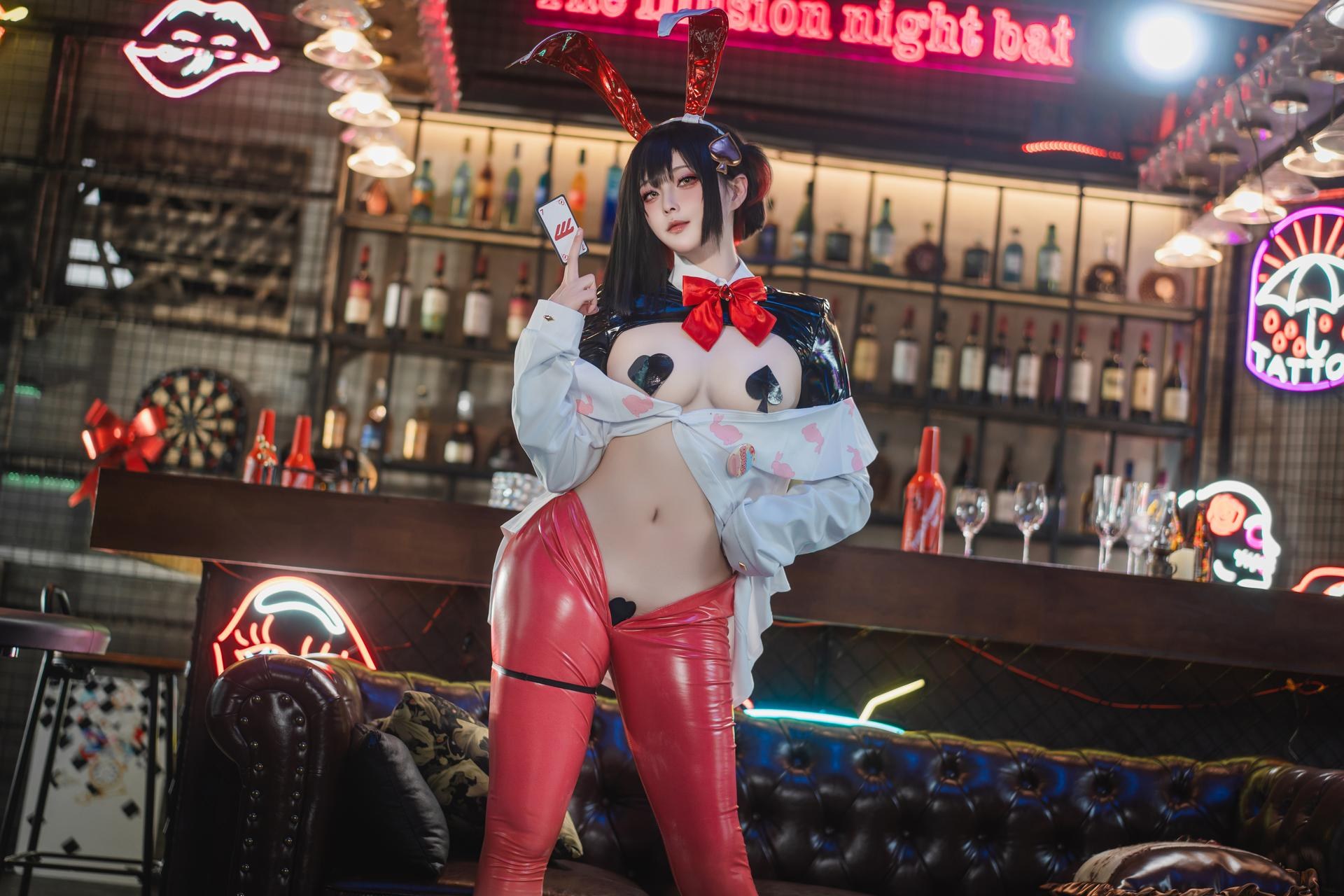 [cosplay] Natsuko夏夏子 - NIKKE 露姬·逆兔女郎：NIKKE 露姬·逆兔女郎角色還原兔女郎美腿 63P
