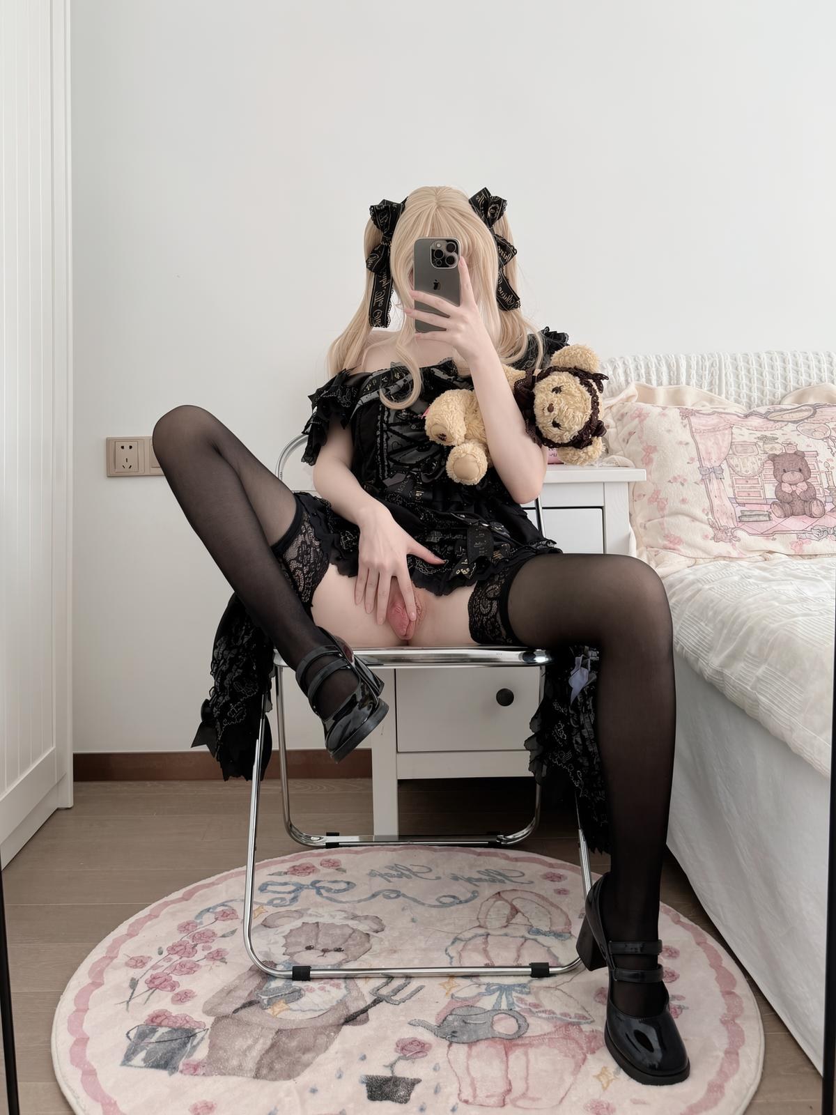 [Private Room] 18jkpeach - đồng phục JK tất đen selfie 151P1V