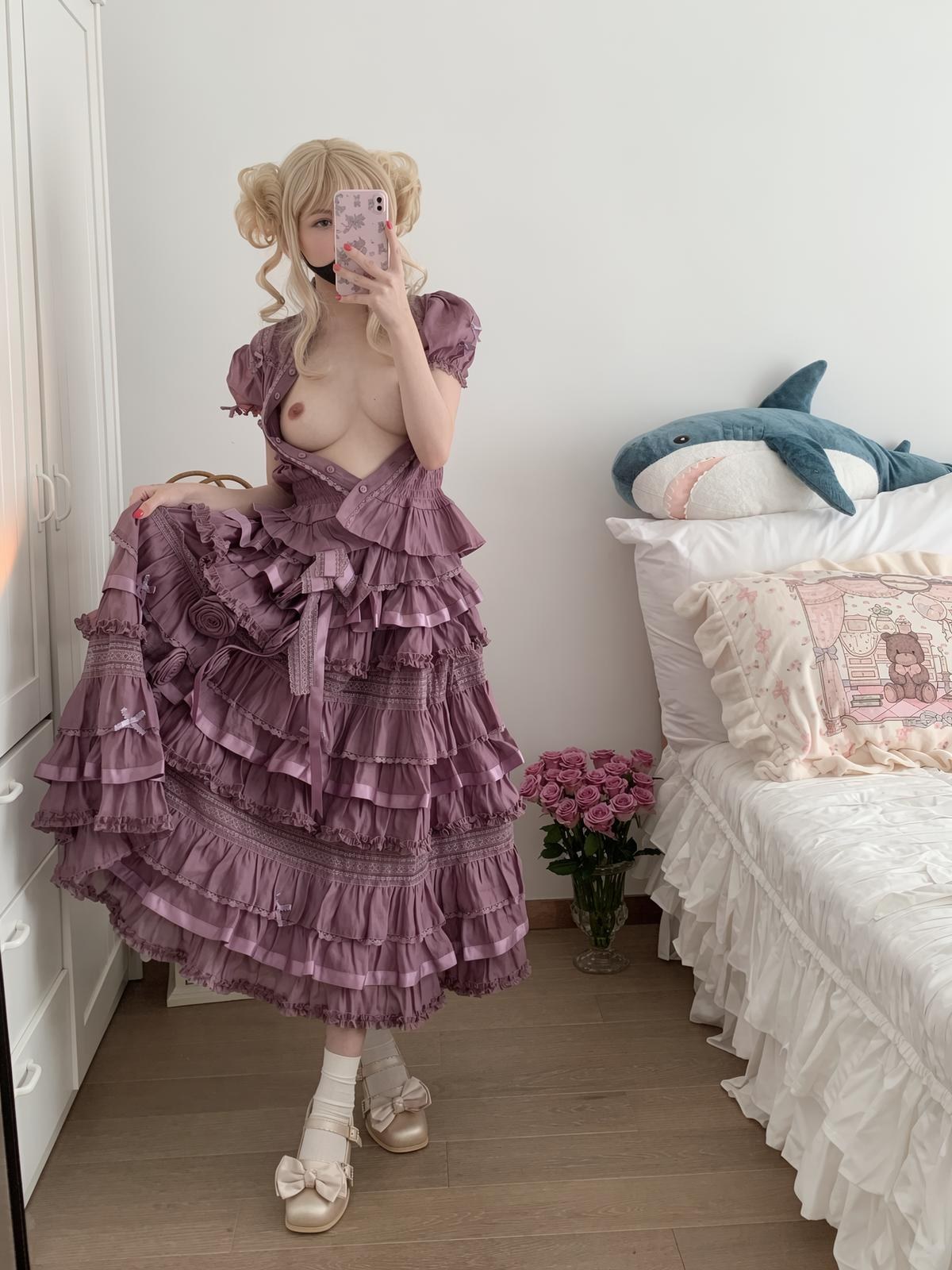 [私房] 18jkpeach(仙仙桃一顆甜桃) - JK黑絲短襪制服私拍 151P1V