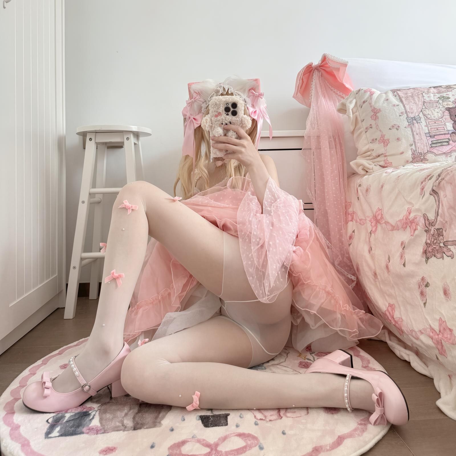 [私房] 18jkpeach(仙仙桃一顆甜桃) - JK黑絲短襪制服私拍 151P1V