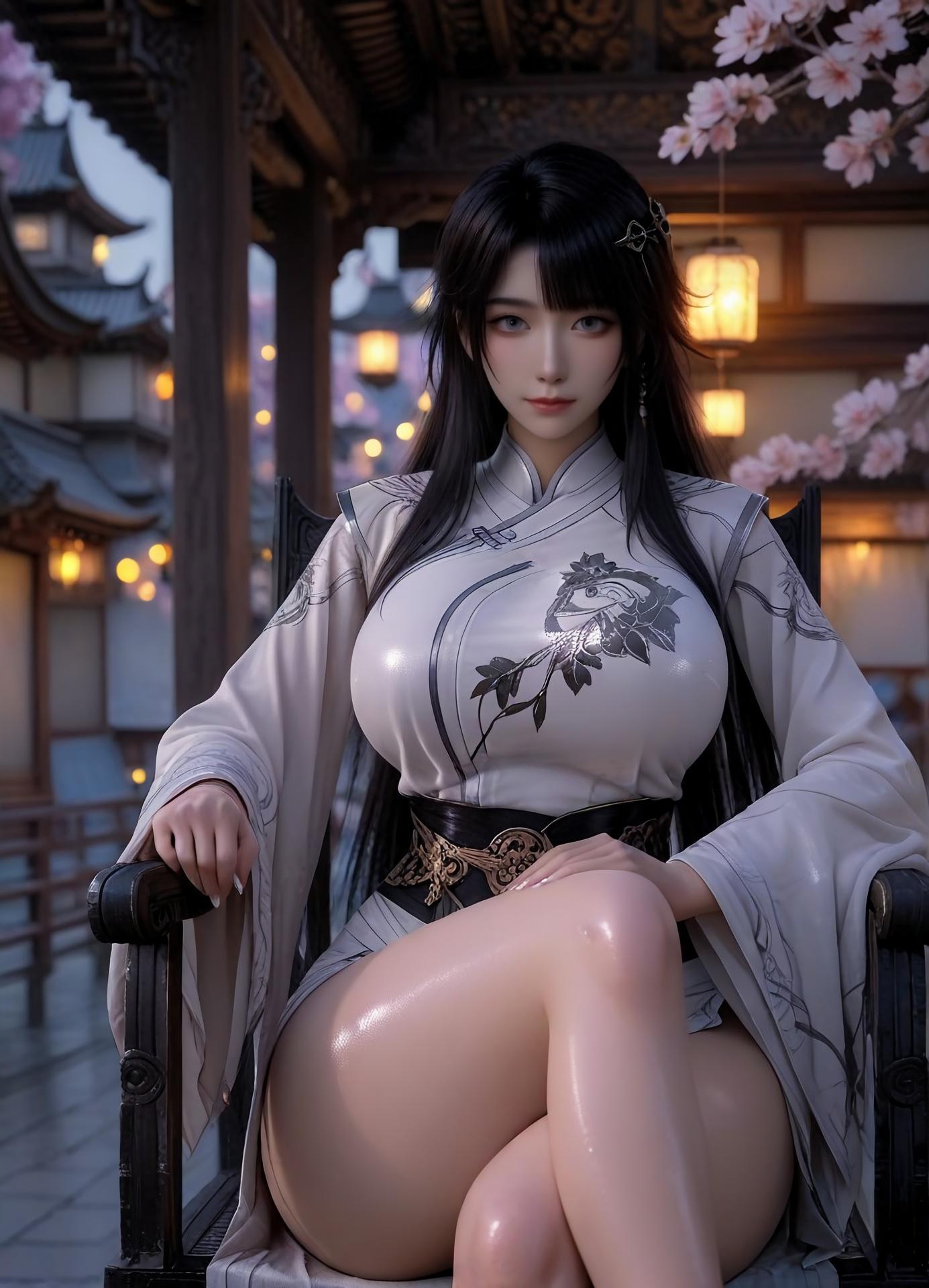 AI Porn - 凡人修仙传 凌玉灵：古风角色寫真長髮AI成人向圖集 110P