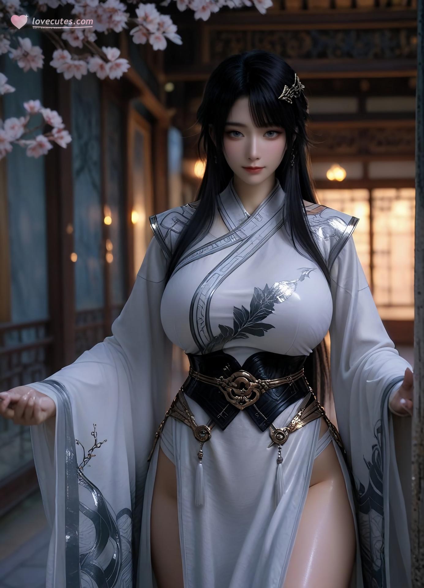 AI Porn - 凡人修仙传 凌玉灵：古风角色寫真長髮AI成人向圖集 110P