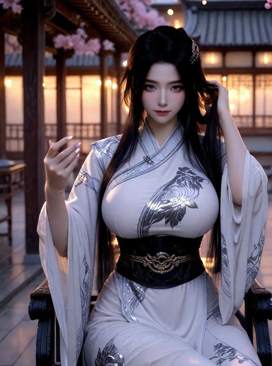 AI Porn - 凡人修仙传 凌玉灵：古风角色寫真長髮AI成人向圖集 110P