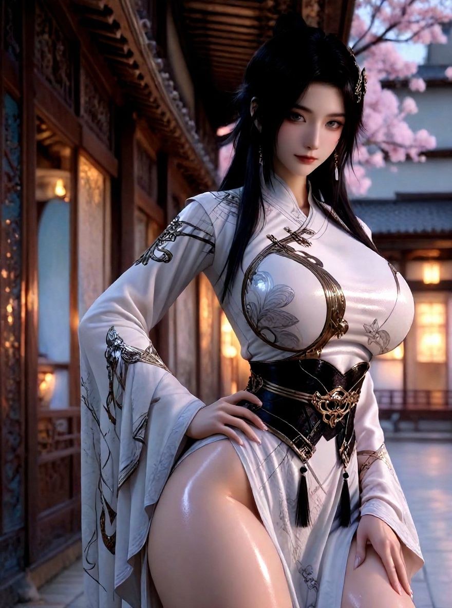 AI Porn - 凡人修仙传 凌玉灵：古风角色寫真長髮AI成人向圖集 110P