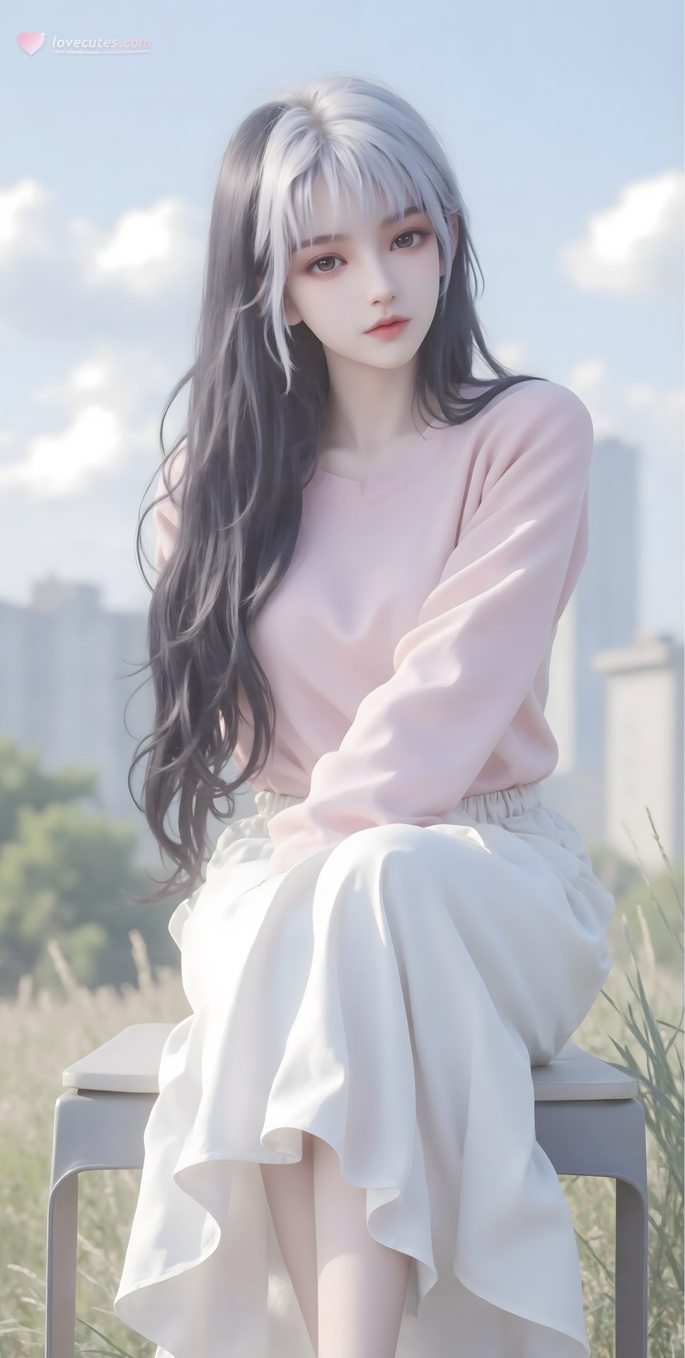 AI Porn - 圣采儿：古风角色寫真長髮AI成人向圖集 68P