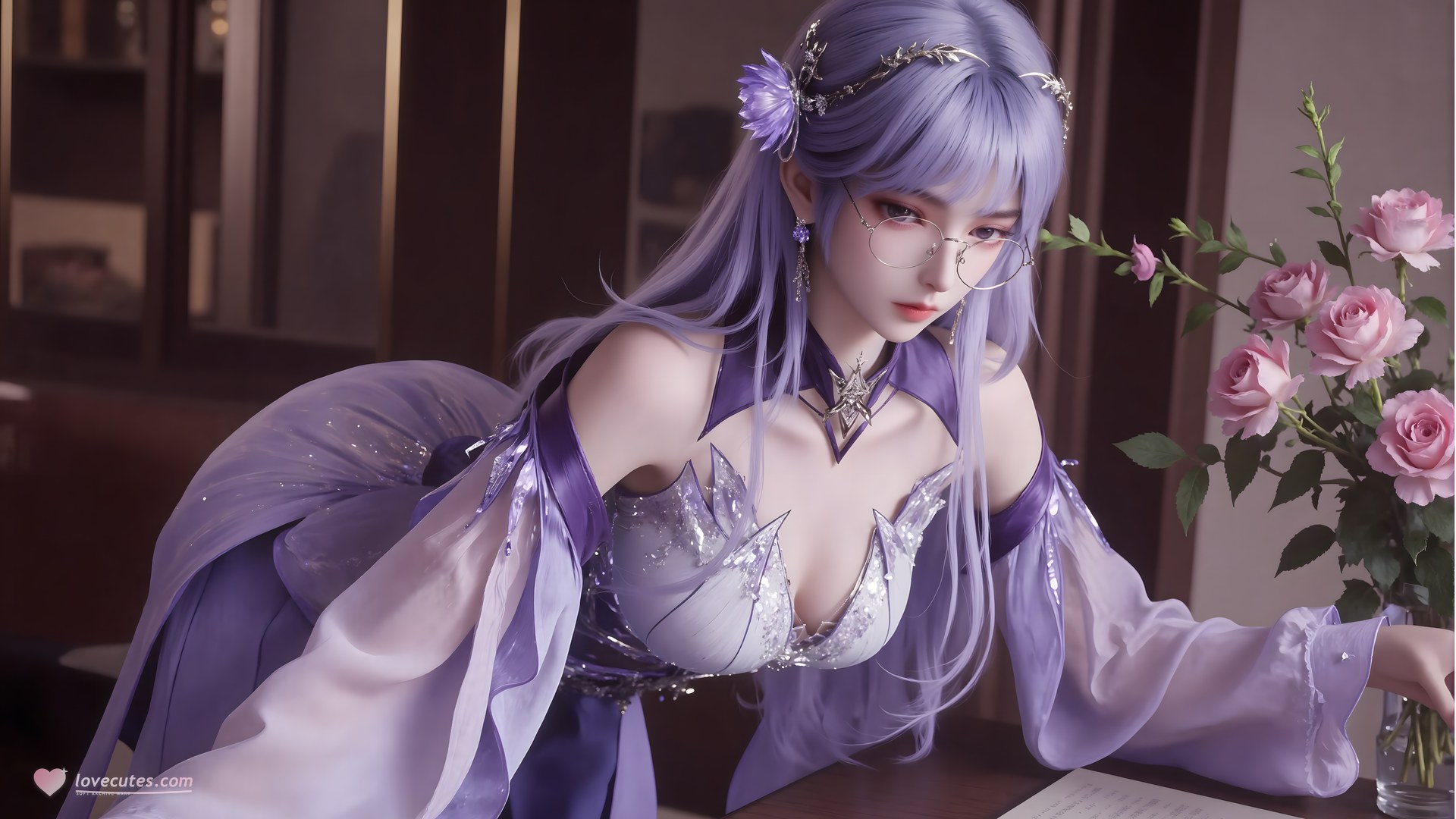 AI Porn - Sheng Caier fantasy hanfu character gallery long hair AI Adult Gallery 68P