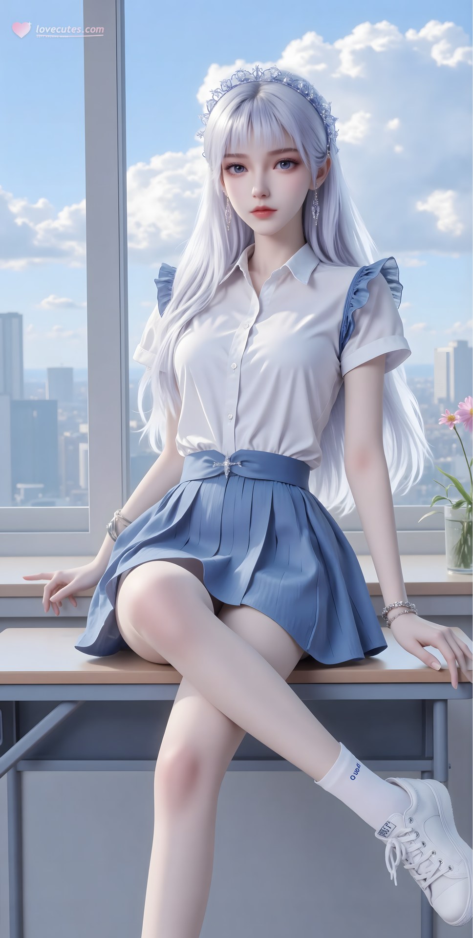 AI Porn - Sheng Caier fantasy hanfu character gallery long hair AI Adult Gallery 68P