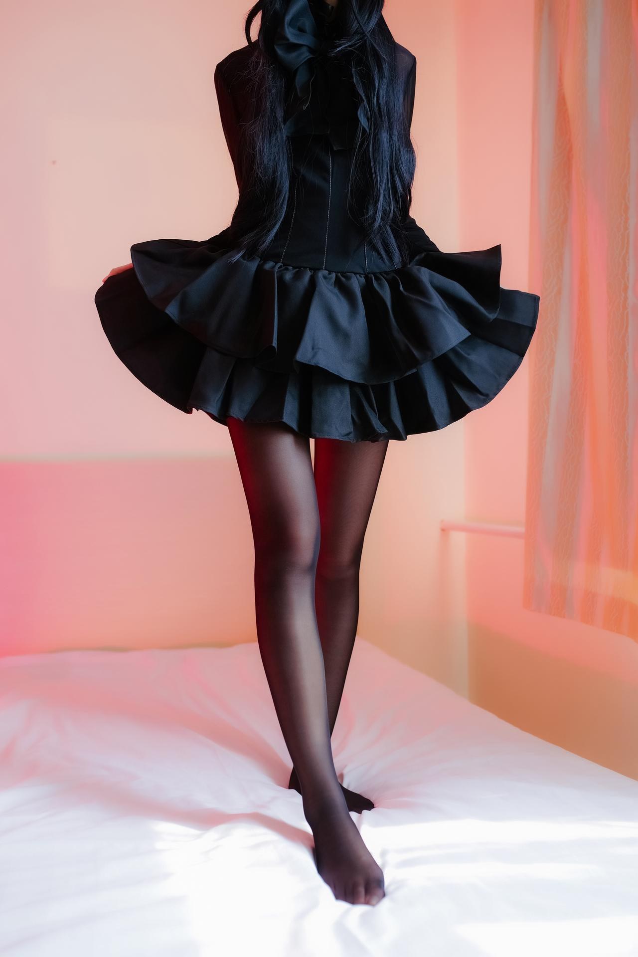 [cosplay] 少女映畫 - 離島棲姬：翹臀黑絲蕾絲內衣大尺度角色還原 83P