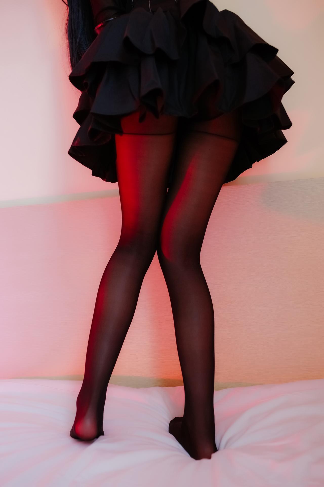 [cosplay] 少女映畫 - 離島棲姬：翹臀黑絲蕾絲內衣大尺度角色還原 83P