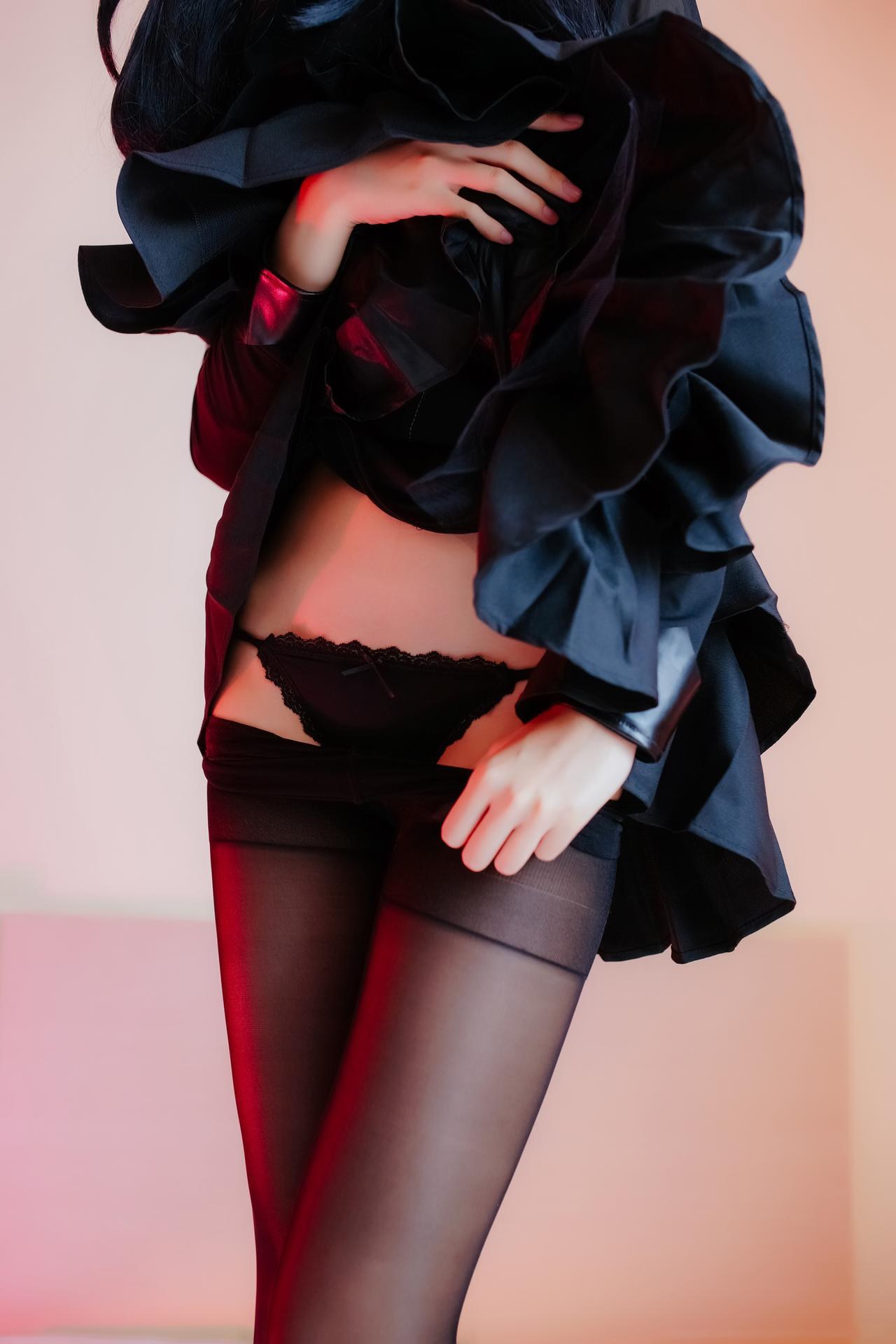 [cosplay] 少女映畫 - 離島棲姬：翹臀黑絲蕾絲內衣大尺度角色還原 83P